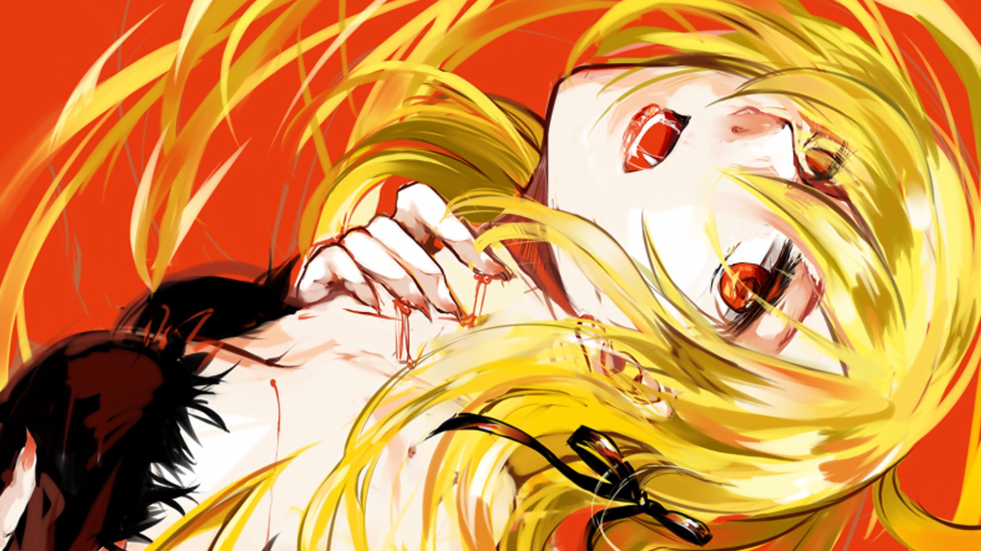 Oshino Shinobu from Monogatari Series HD Wallpaper