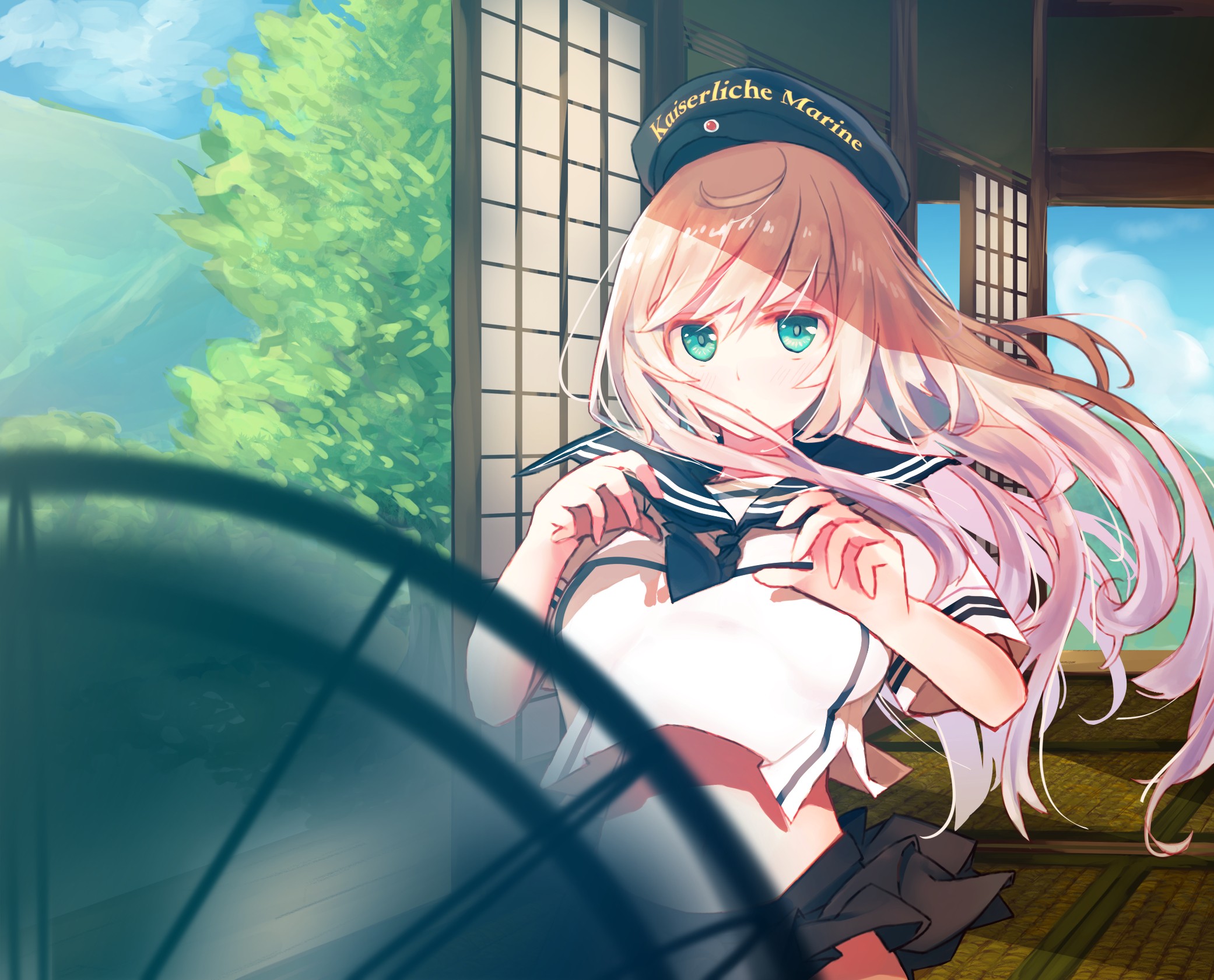 Kaiserliche Marine Girl with Long Blonde Hair HD Wallpaper
