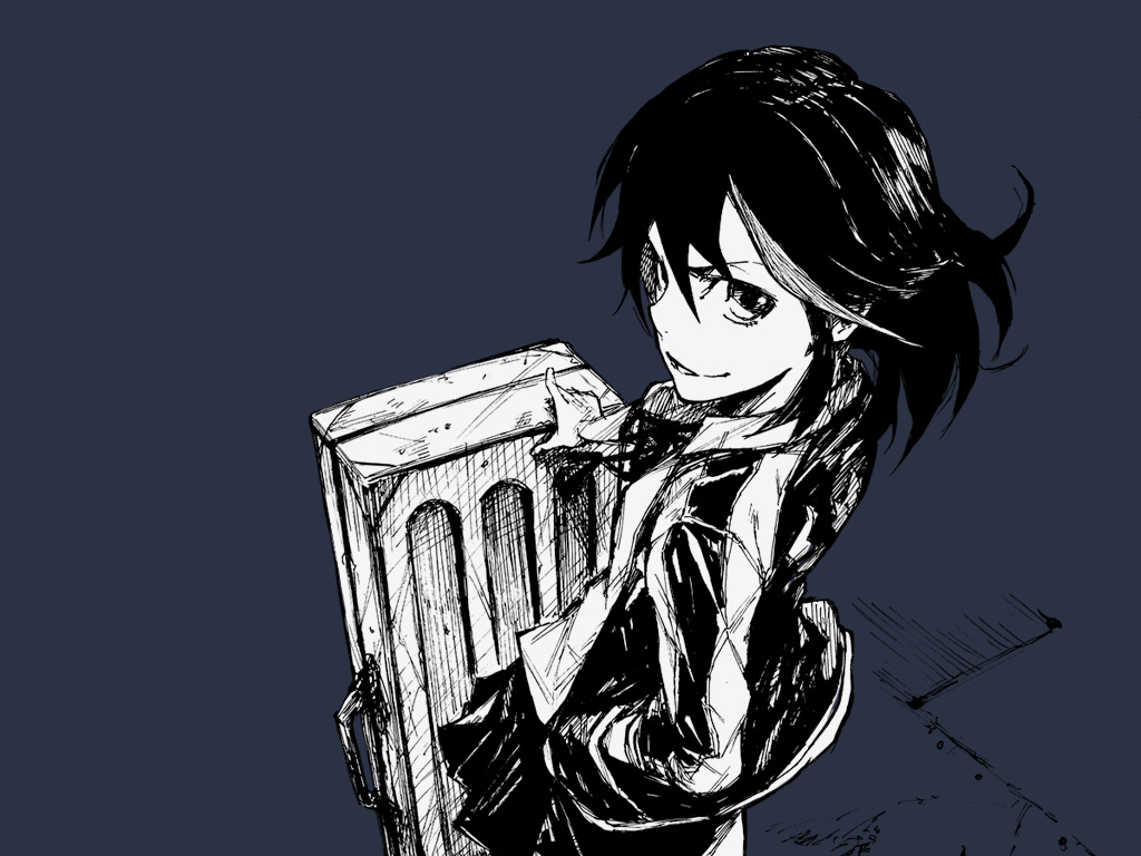 Matoi Ryuko holding a box HD Wallpaper