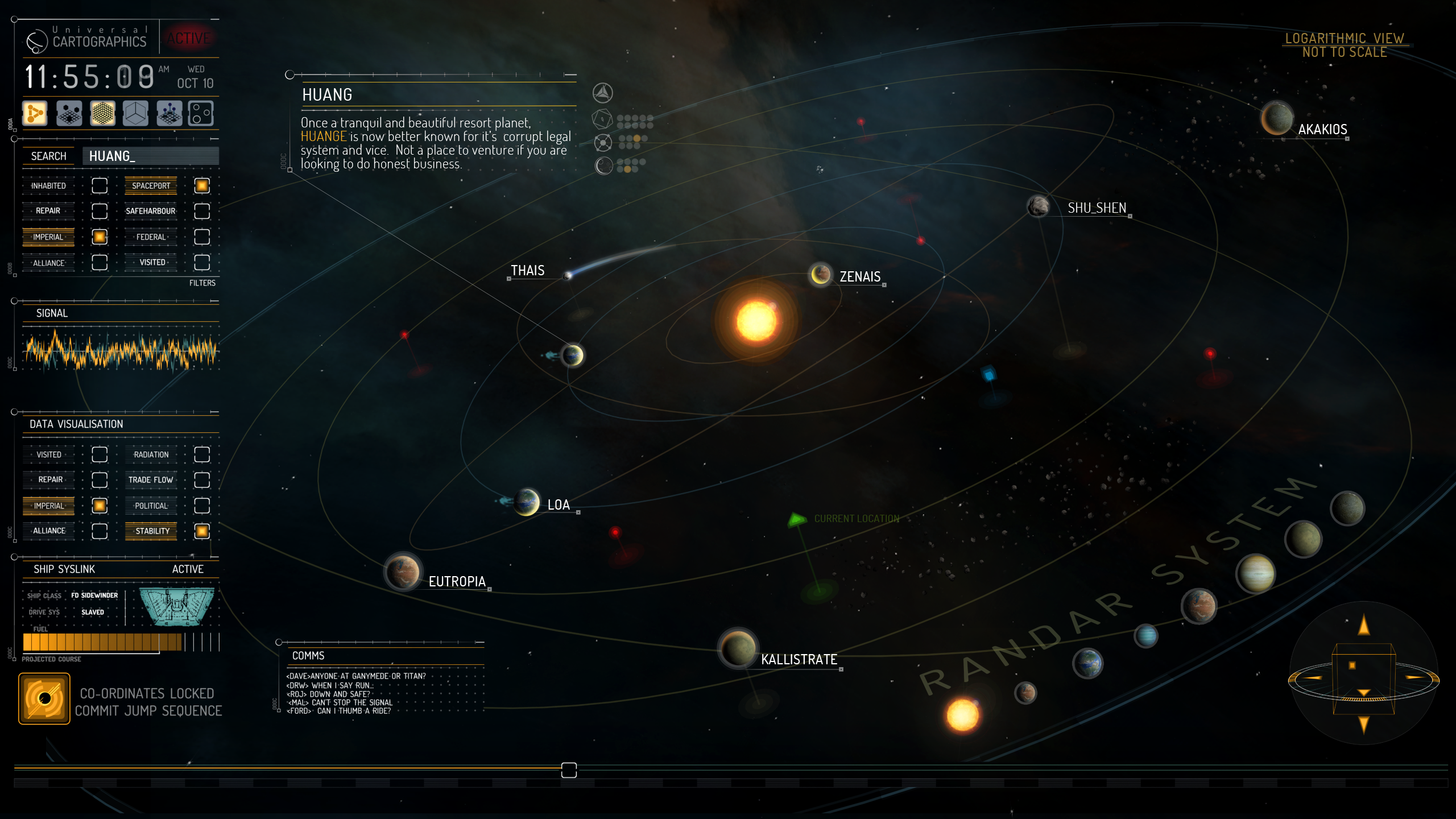 Elite: Dangerous space cartography interface HD Wallpaper