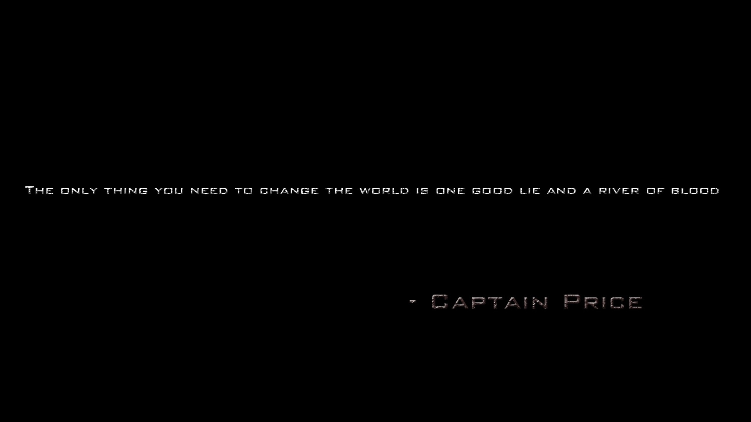 Captain Price quote from Call of Duty HD Wallpaper