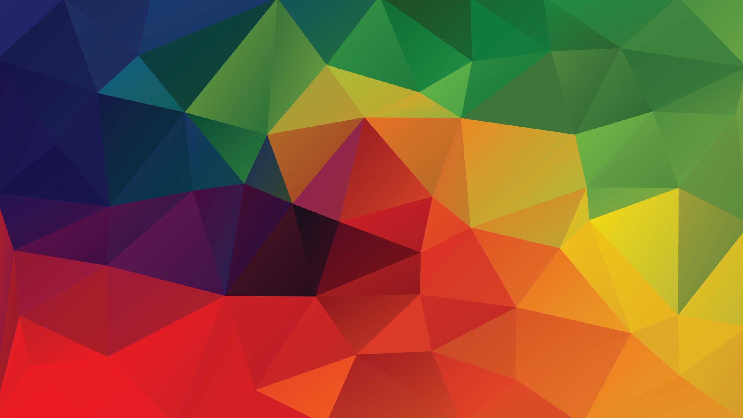 Abstract geometric pattern with a rainbow color gradient HD Wallpaper