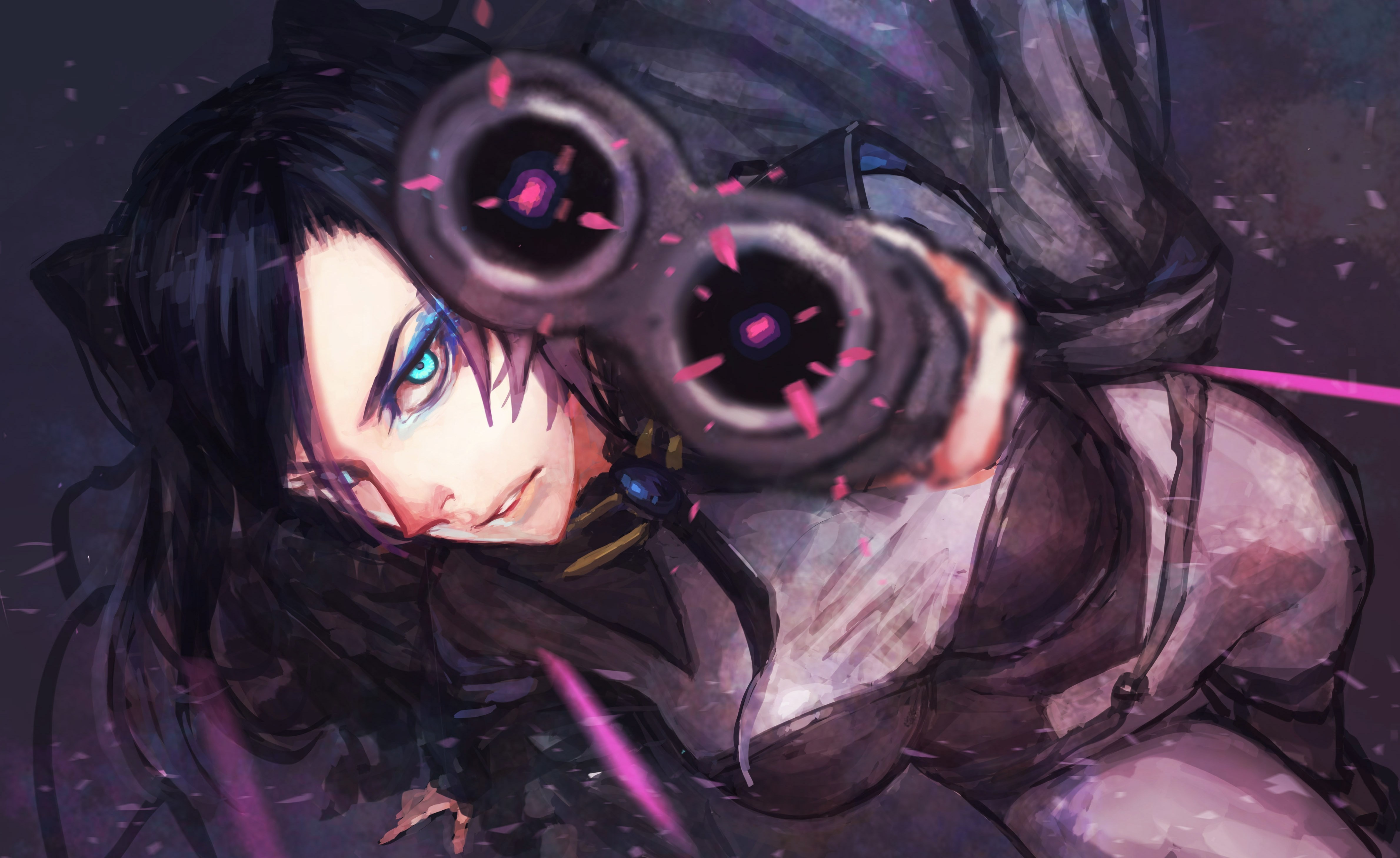 Re-l Mayer from Ergo Proxy aiming a gun HD Wallpaper