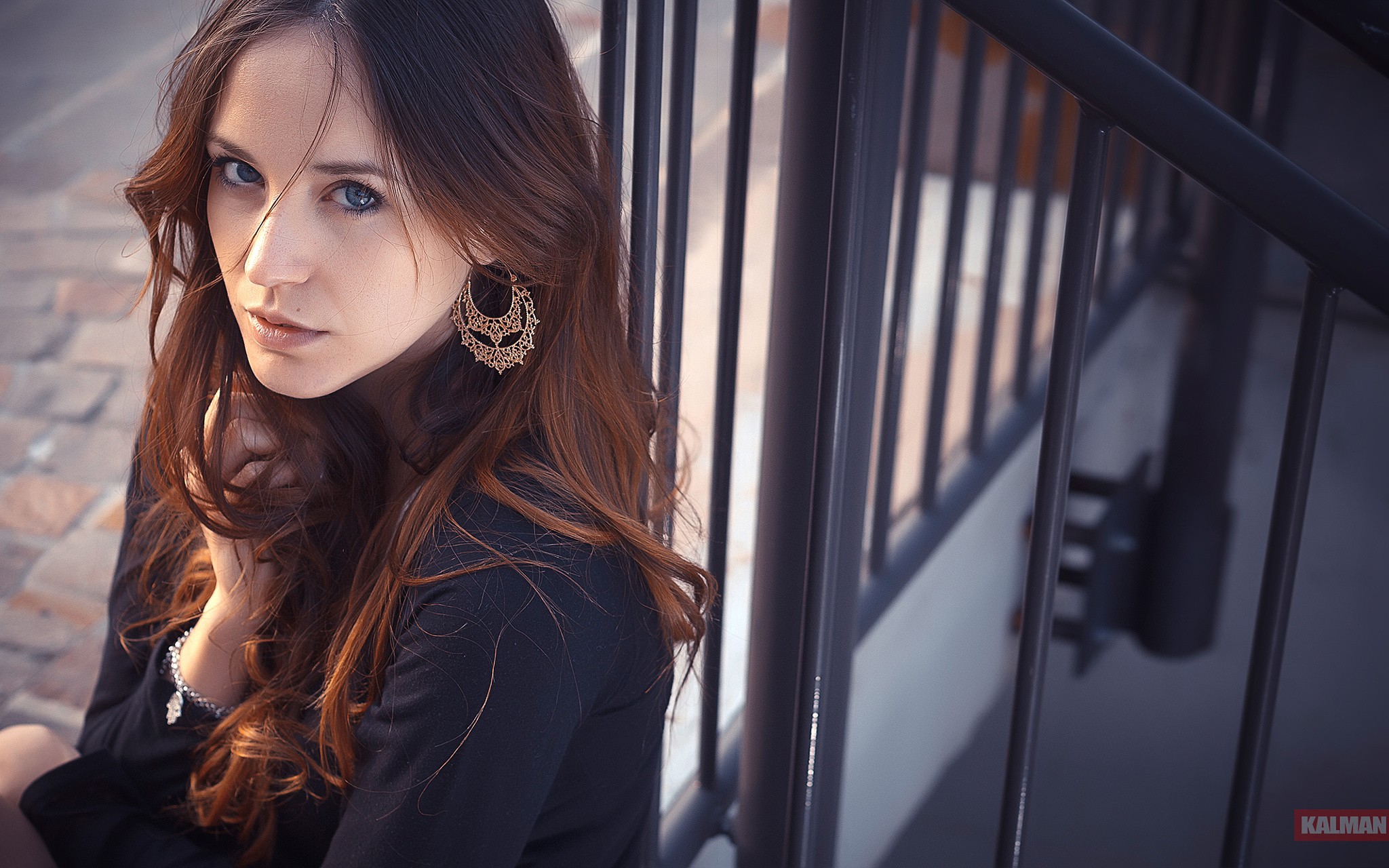 Portrait of Lorenza Cani by Victor Kalman HD Wallpaper