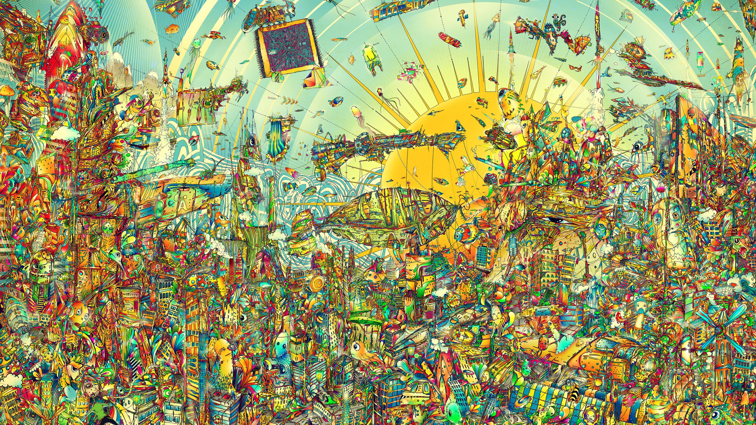Surreal and detailed artwork by Matei Apostolescu HD Wallpaper