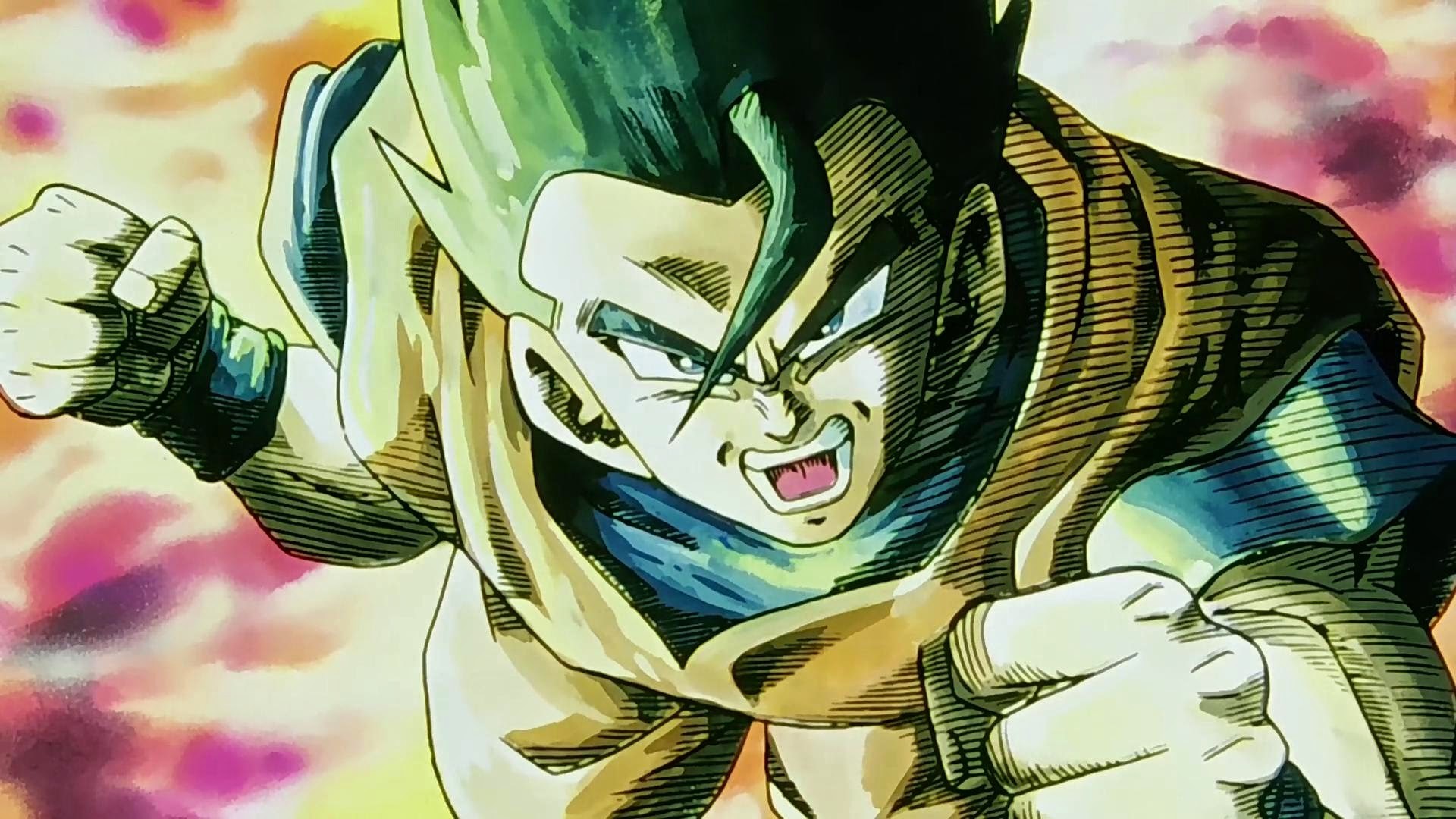 Gohan from Dragon Ball in action HD Wallpaper