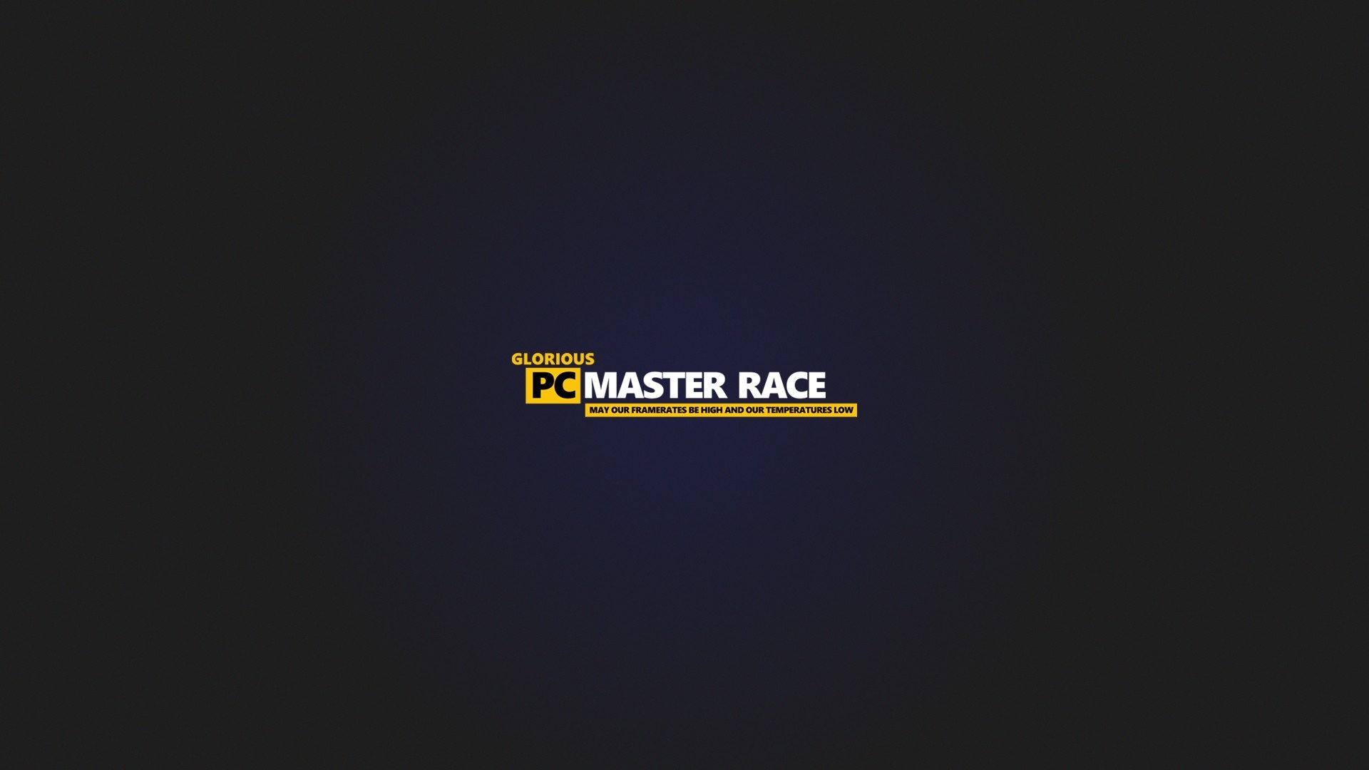 Glorious PC Master Race text HD Wallpaper