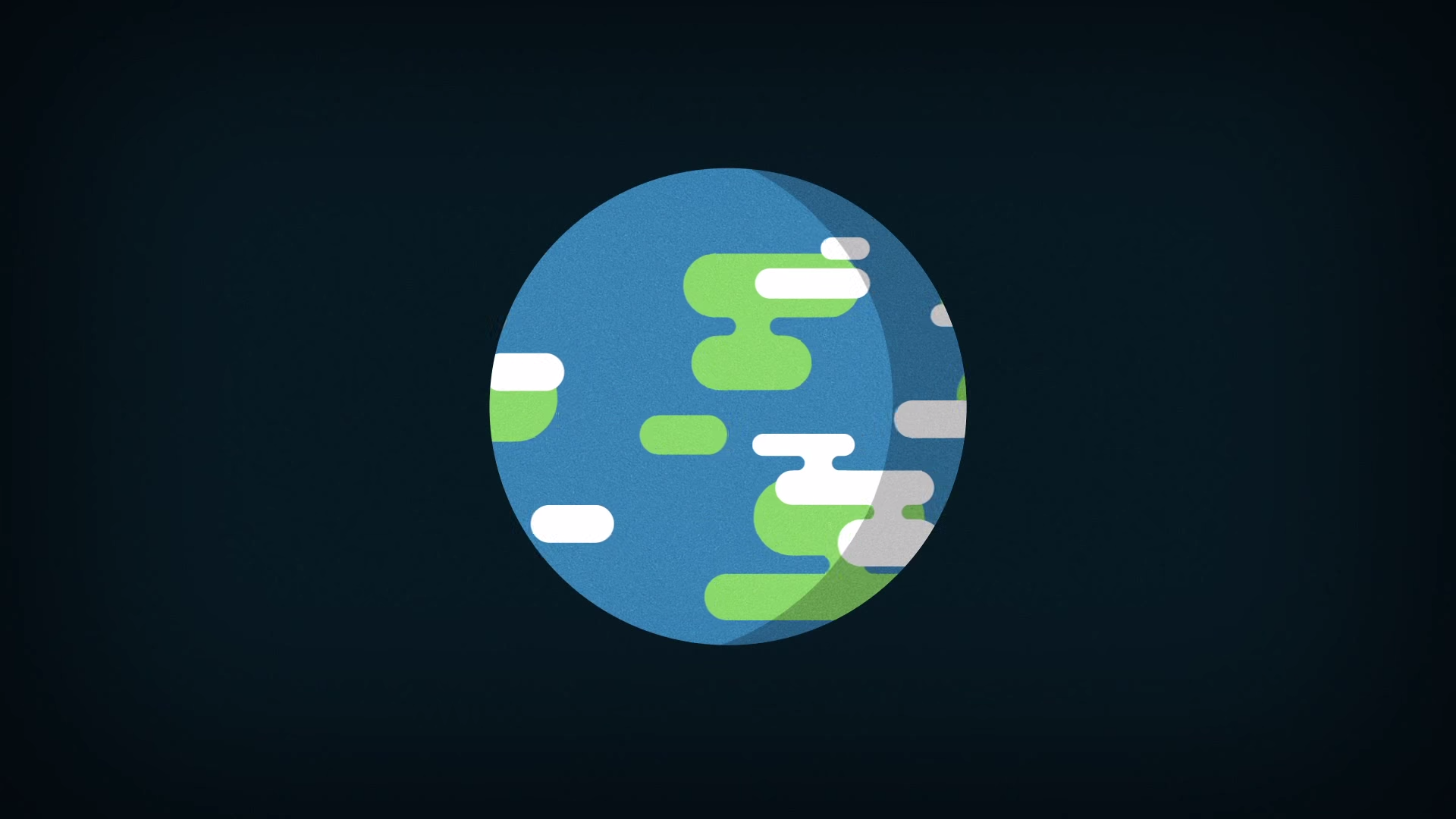Minimalist Earth illustration in space HD Wallpaper