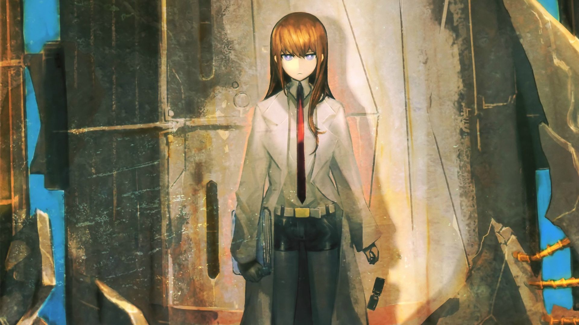 Makise Kurisu from Steins;Gate in a lab coat HD Wallpaper