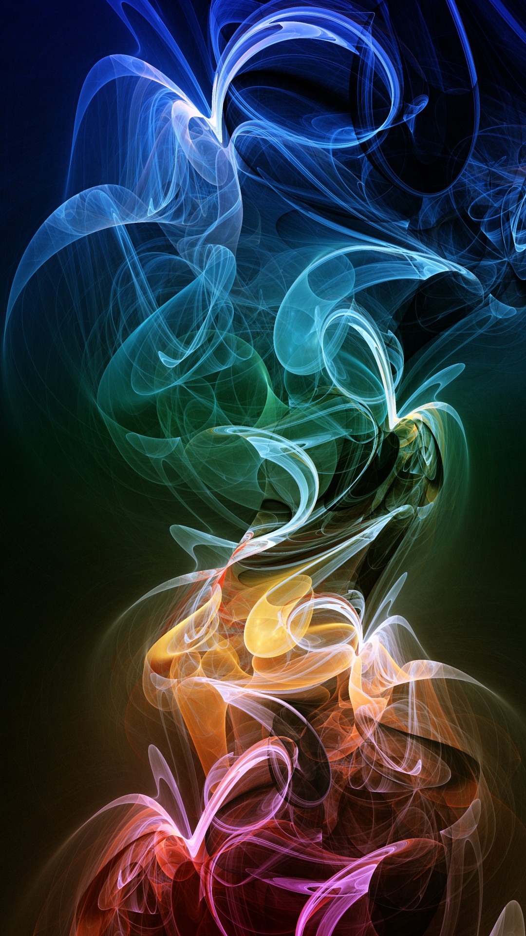 Abstract colorful smoke patterns HD Wallpaper