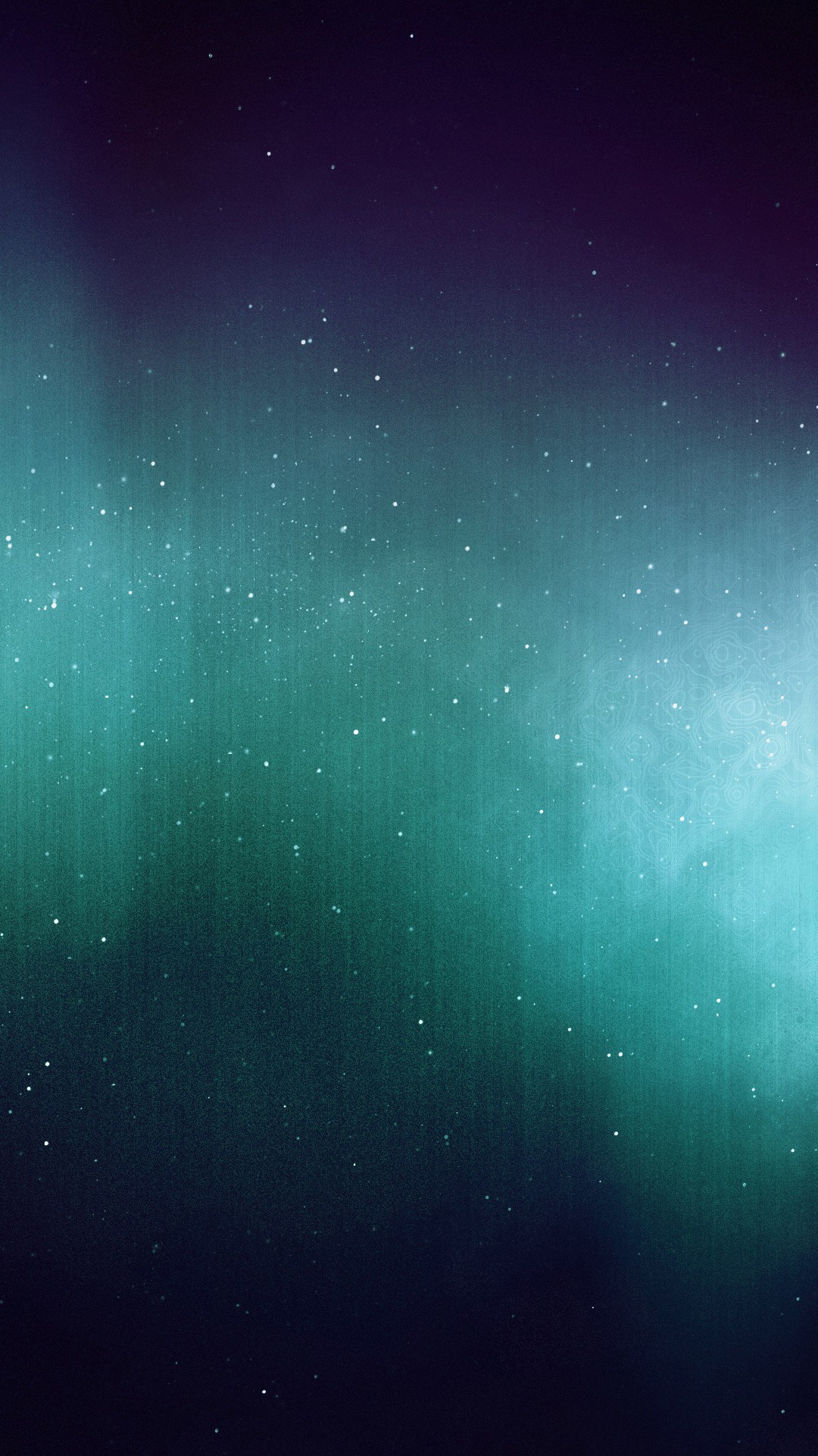 Abstract starry nebula with teal and purple gradient HD Wallpaper
