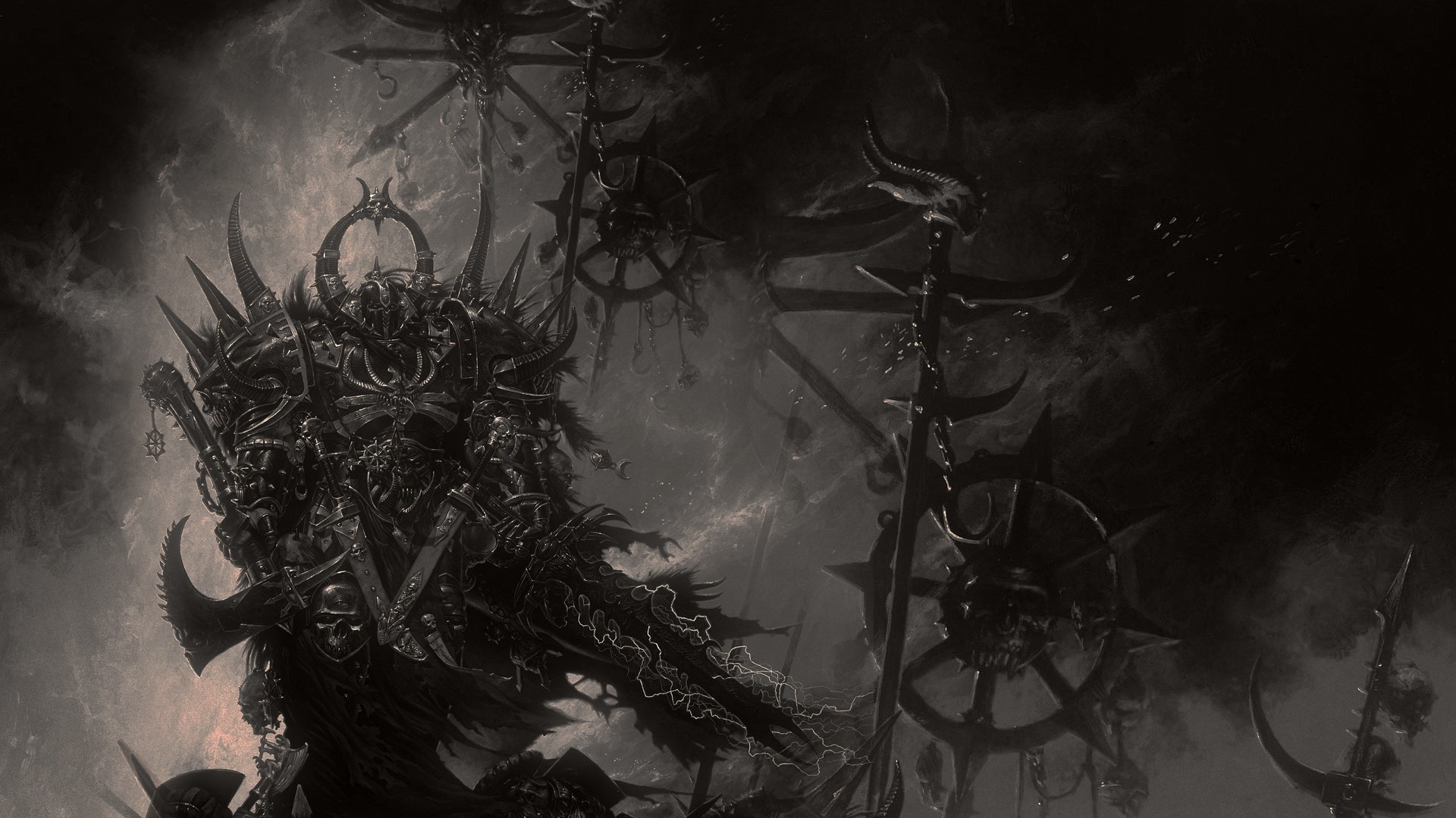 Warhammer 40,000 Chaos Knight Artwork HD Wallpaper