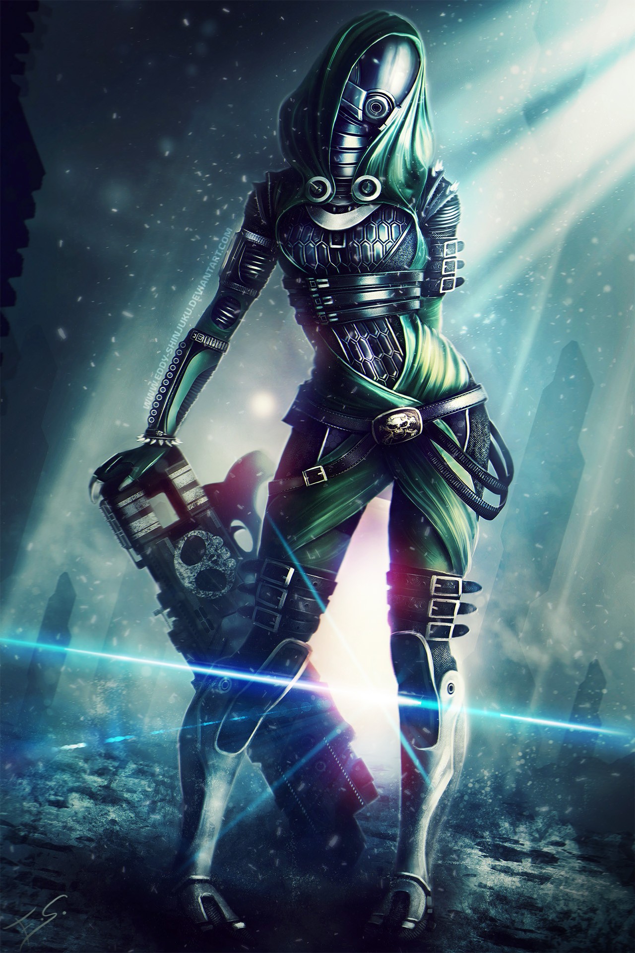 Tali'Zorah from Mass Effect 3 HD Wallpaper