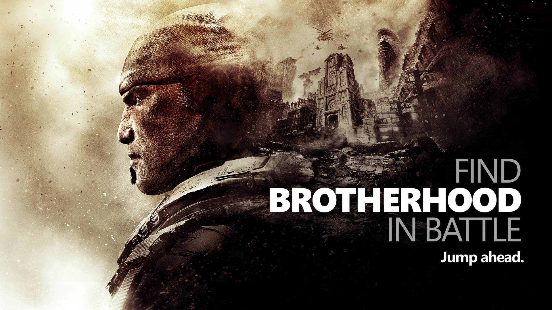 Gears of War Brotherhood in Battle HD Wallpaper