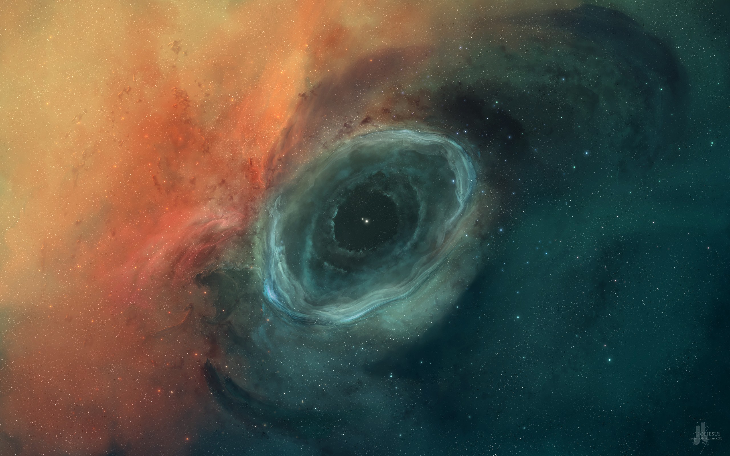 Space art nebula by JoeyJazz HD Wallpaper