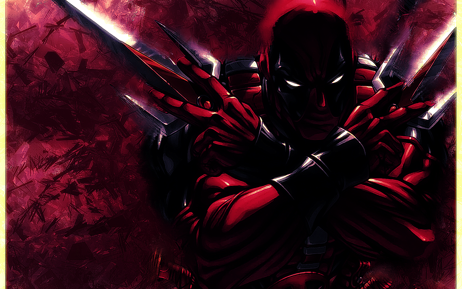 Deadpool with claws extended HD Wallpaper