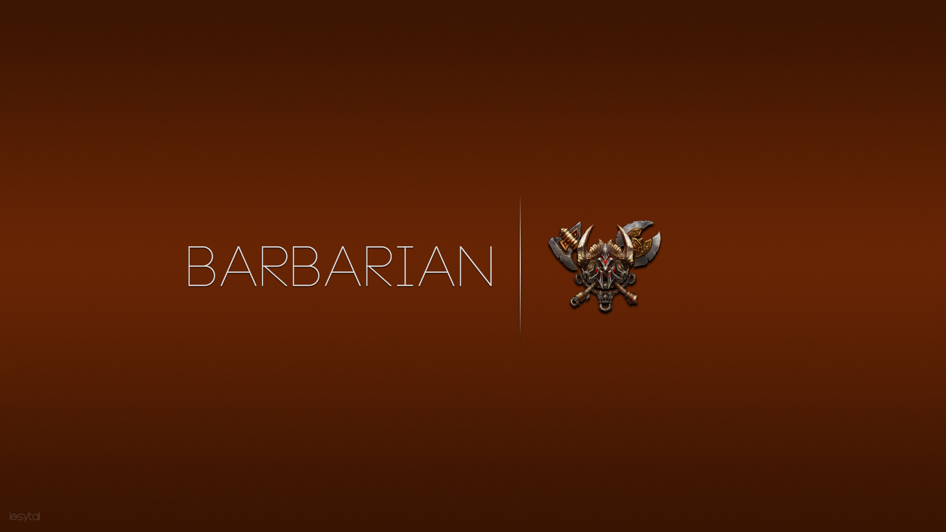 Barbarian Class Emblem from Diablo III HD Wallpaper