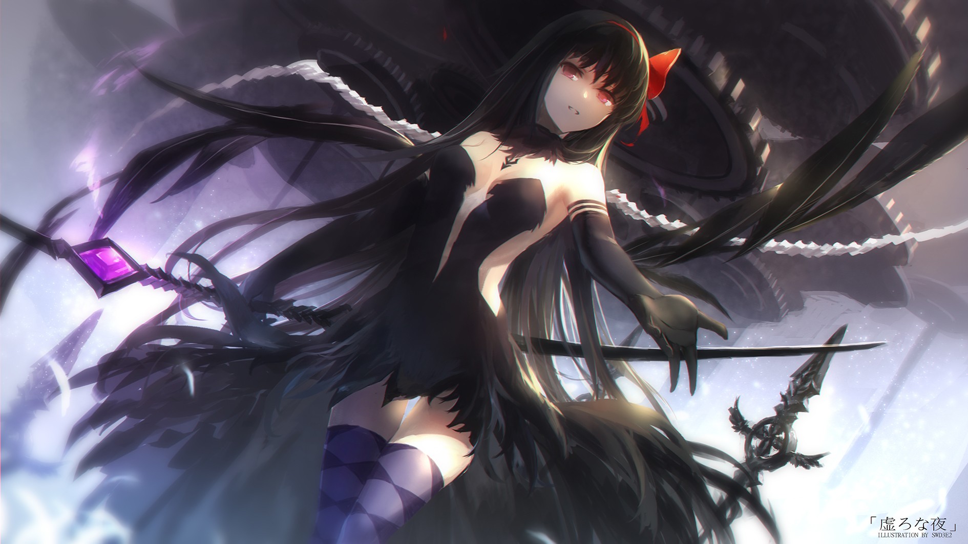 Akemi Homura from Mahou Shoujo Madoka Magica HD Wallpaper