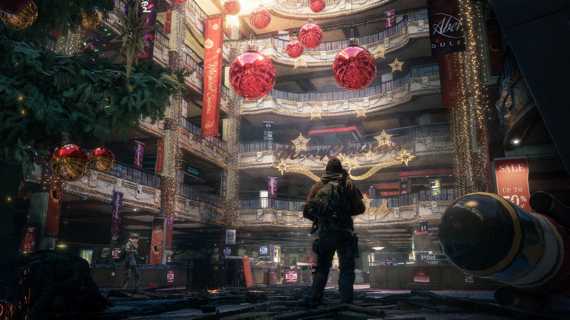 Tom Clancy's The Division Christmas Mall HD Wallpaper