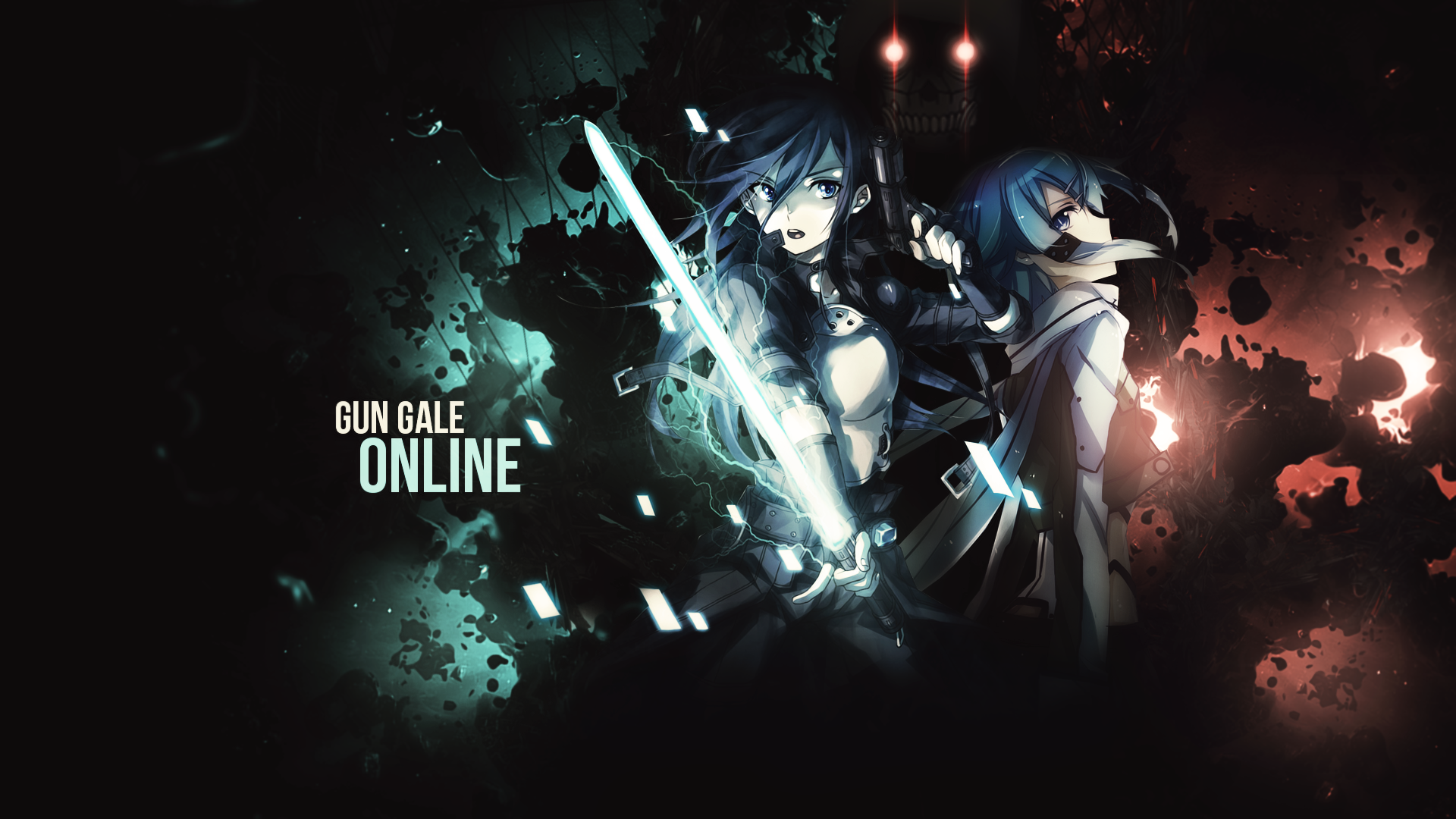 Gun Gale Online: Kirito and Sinon HD Wallpaper