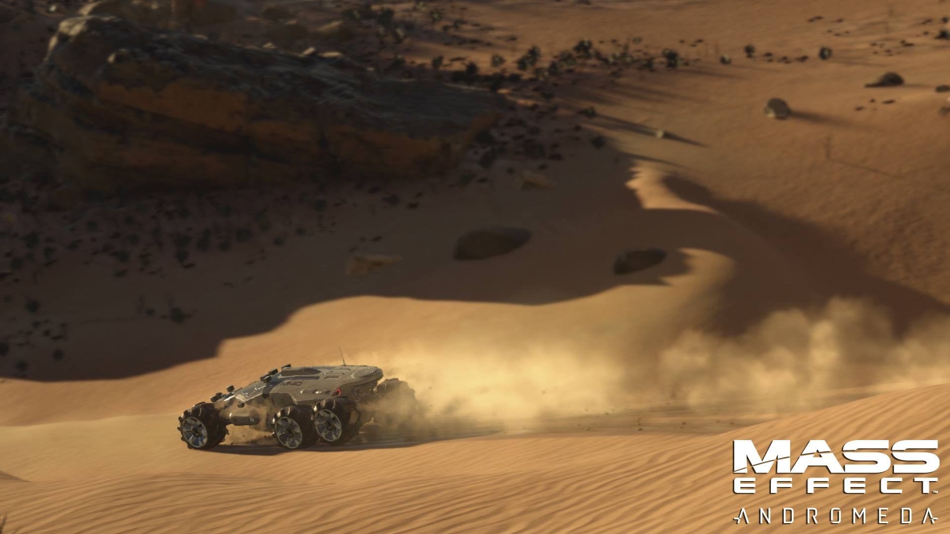 Mass Effect: Andromeda desert vehicle HD Wallpaper