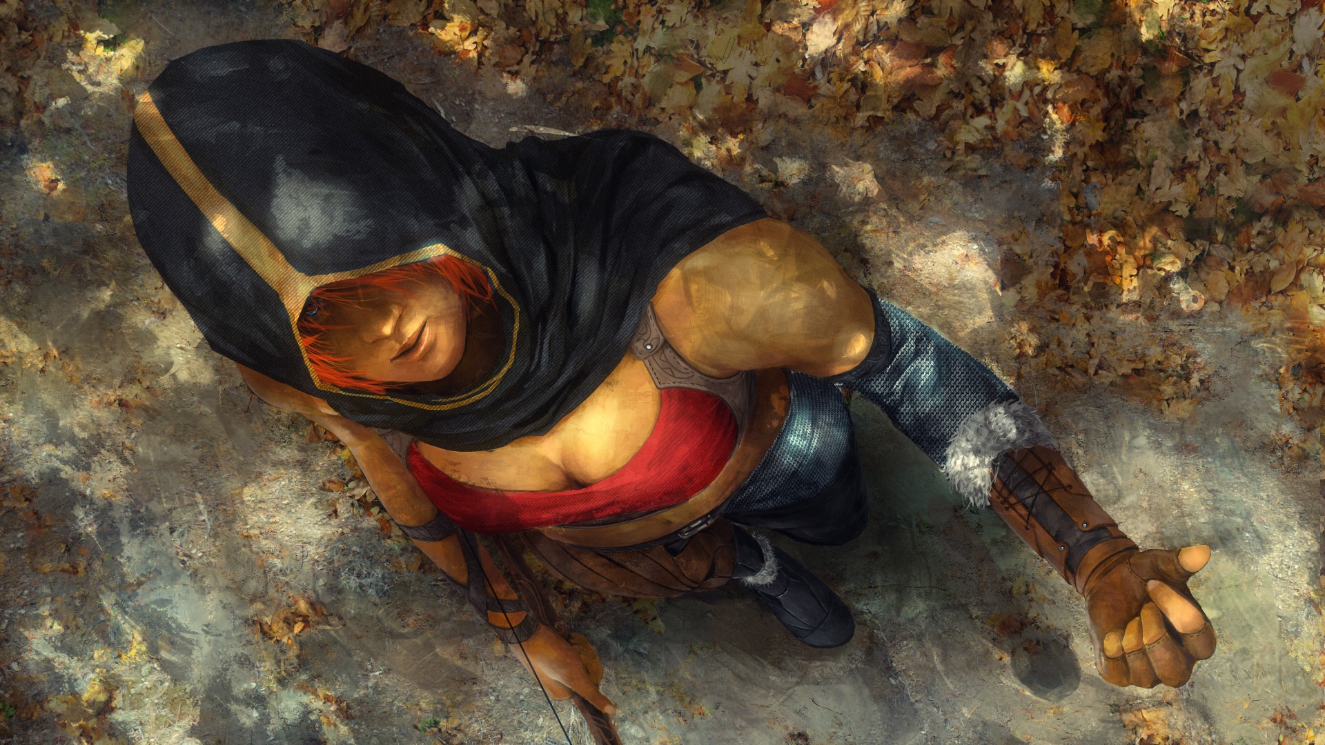 Fantasy Archer with Bow and Arrow HD Wallpaper