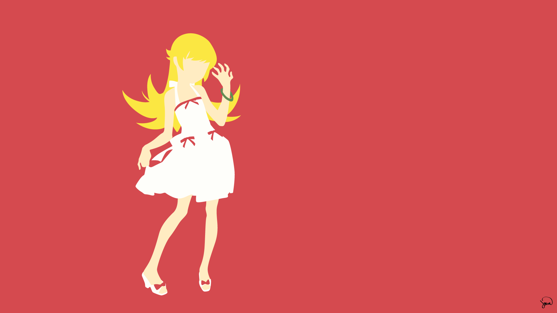 Oshino Shinobu from Monogatari Series HD Wallpaper