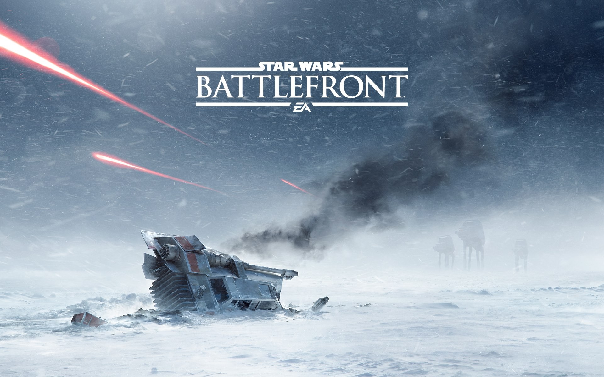 Star Wars Battlefront EA Snow Battle Scene HD Wallpaper