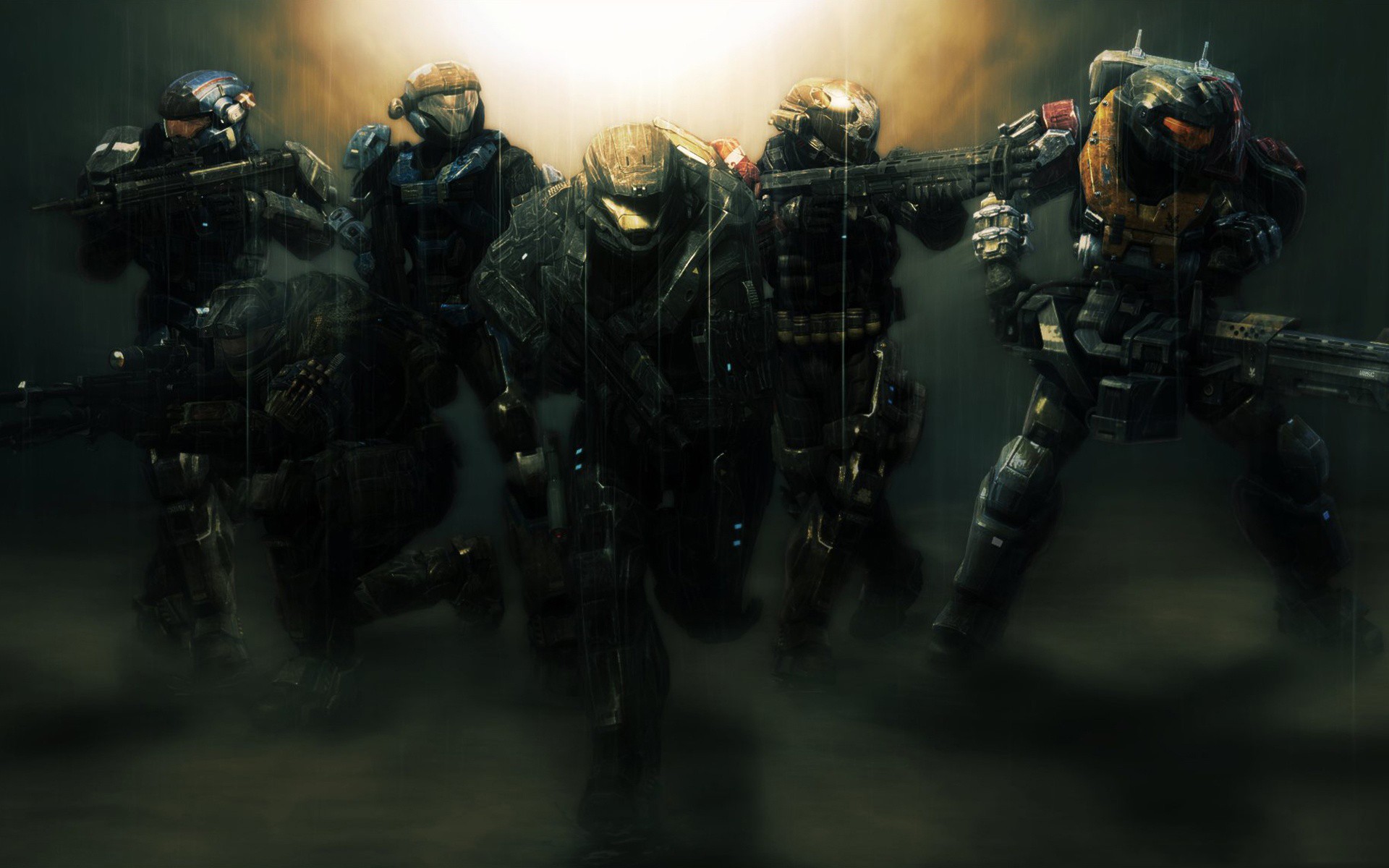 Halo Reach Spartans in formation HD Wallpaper