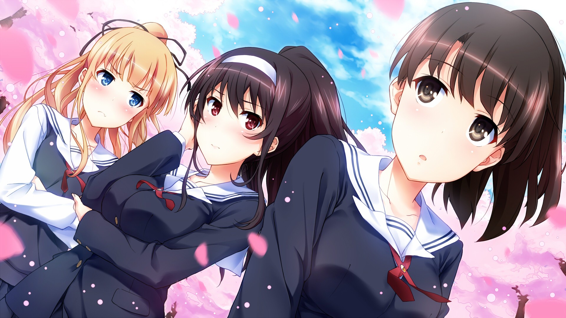 Kasumigaoka Utaha, Megumi Katou, Sawamura Eriri Spencer HD Wallpaper