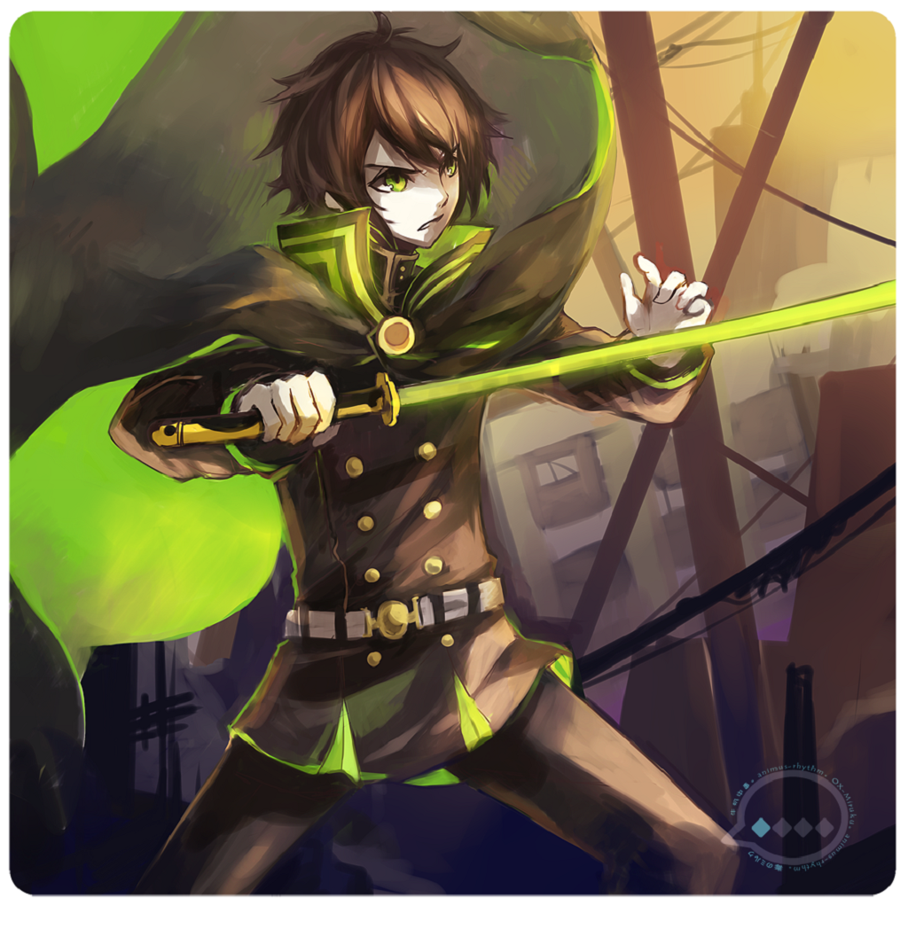 Hyakuya Yuuichirou from Owari No Seraph with a sword HD Wallpaper