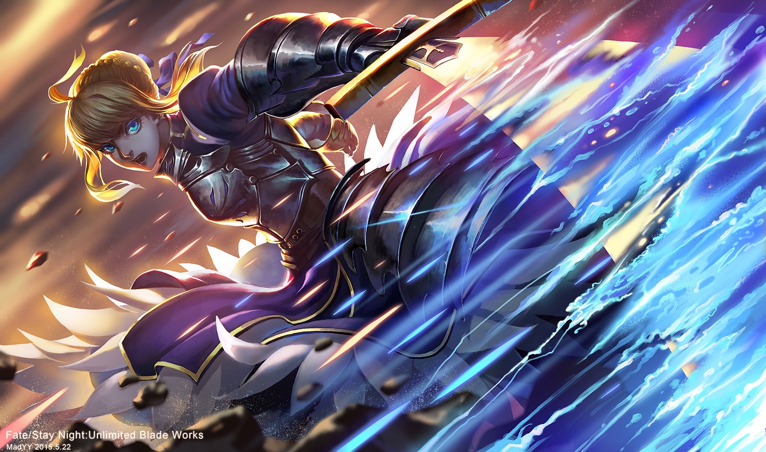 Saber from Fate/Stay Night: Unlimited Blade Works HD Wallpaper