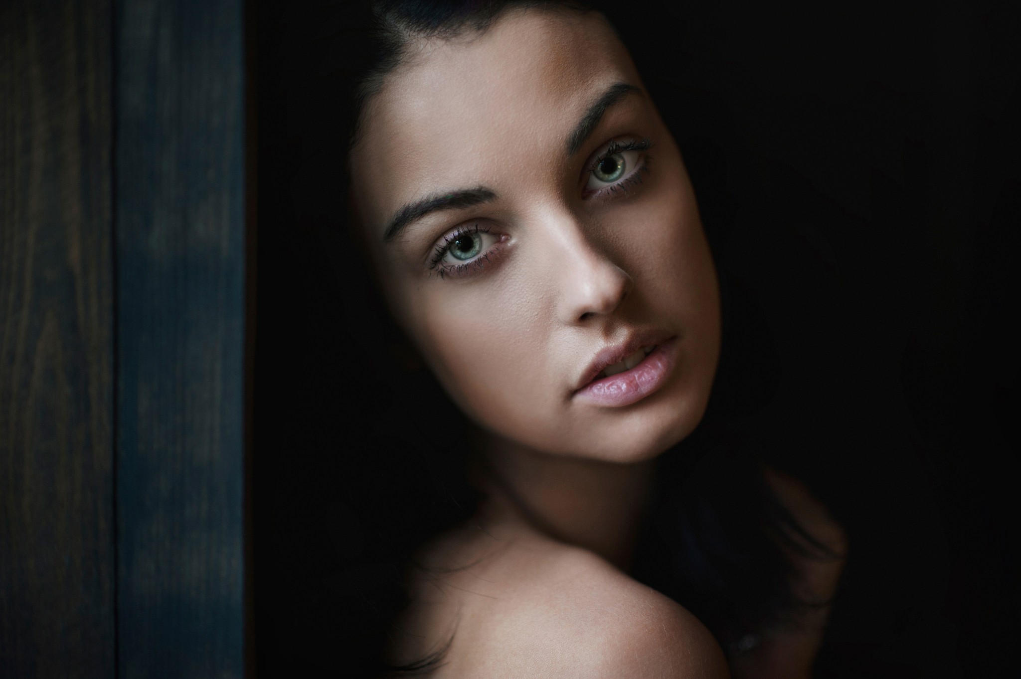 Portrait of Alla Berger, a model HD Wallpaper