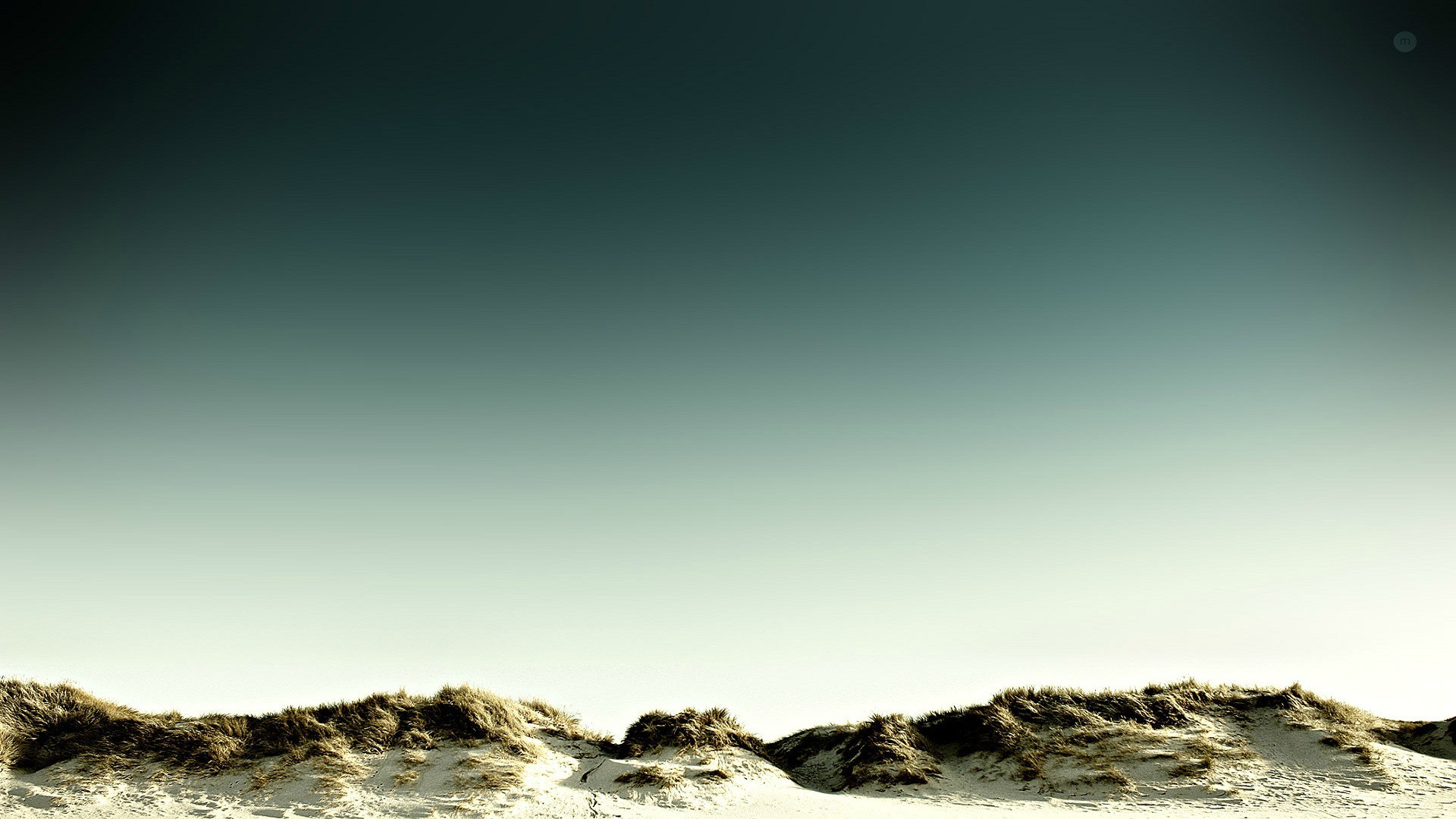 Sand dunes under a gradient sky HD Wallpaper