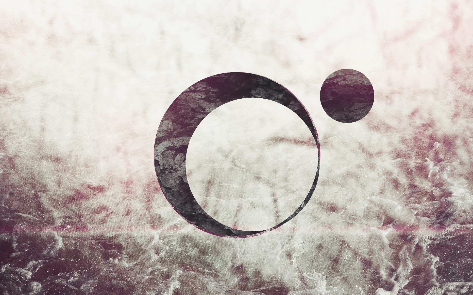 Abstract circles on textured background HD Wallpaper