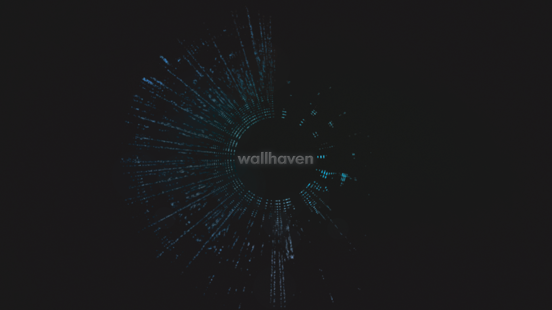 Wallhaven abstract blue light radial pattern HD Wallpaper
