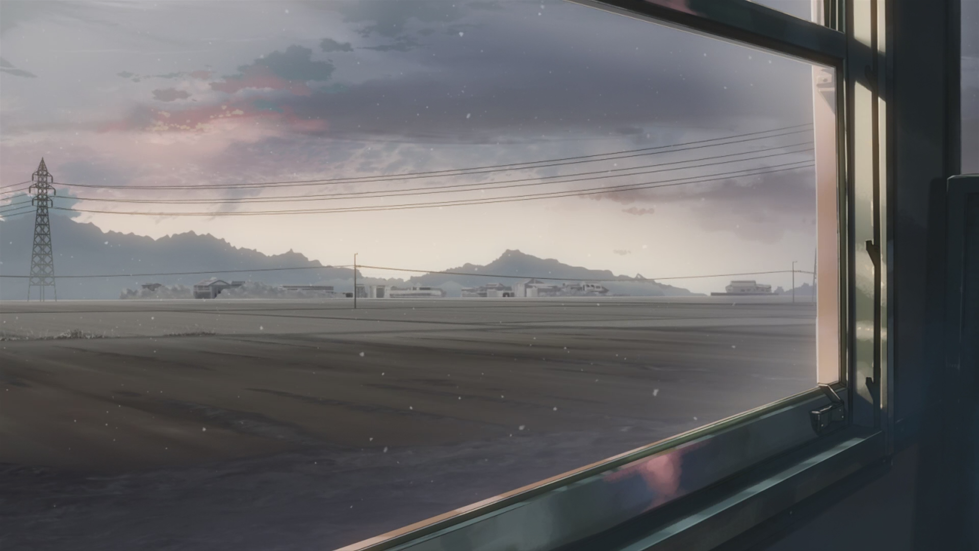 Anime scene from 5 Centimeters Per Second HD Wallpaper