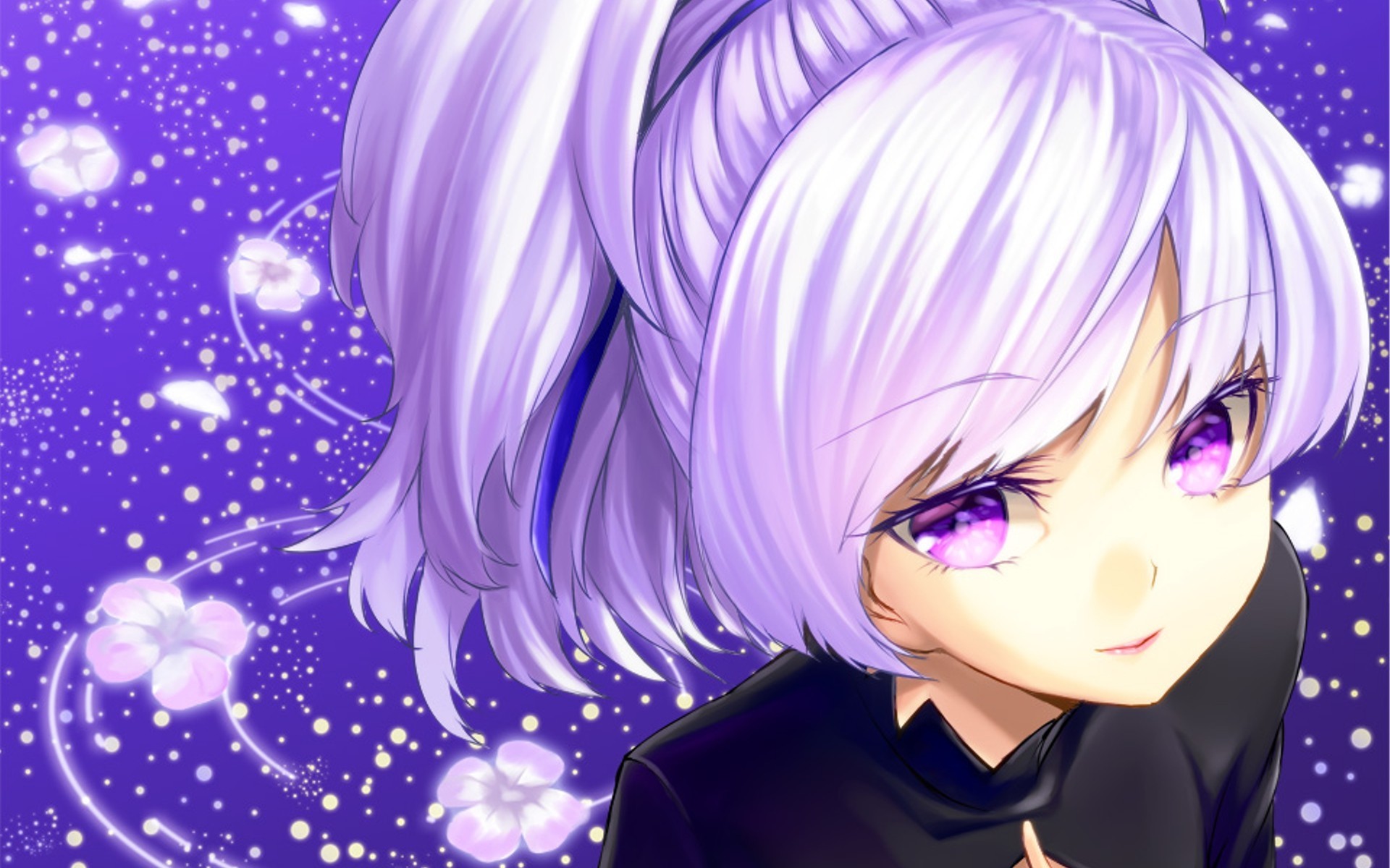 Yin from Darker than Black with purple background HD Wallpaper