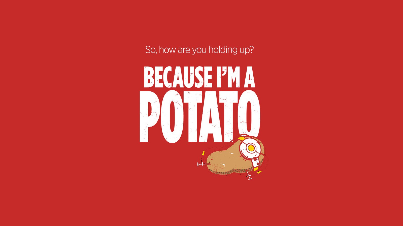 Portal 2 Potato Joke HD Wallpaper