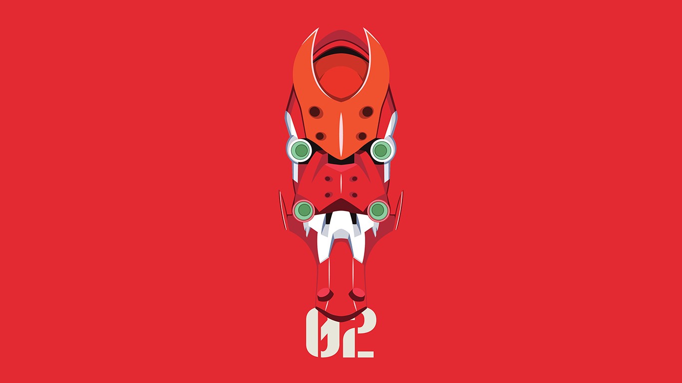 Neon Genesis Evangelion EVA Unit 02 HD Wallpaper