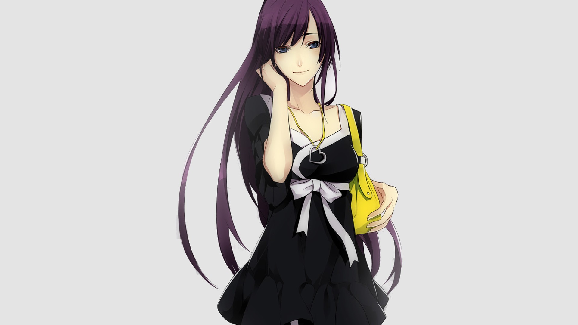Senjougahara Hitagi from Monogatari Series HD Wallpaper