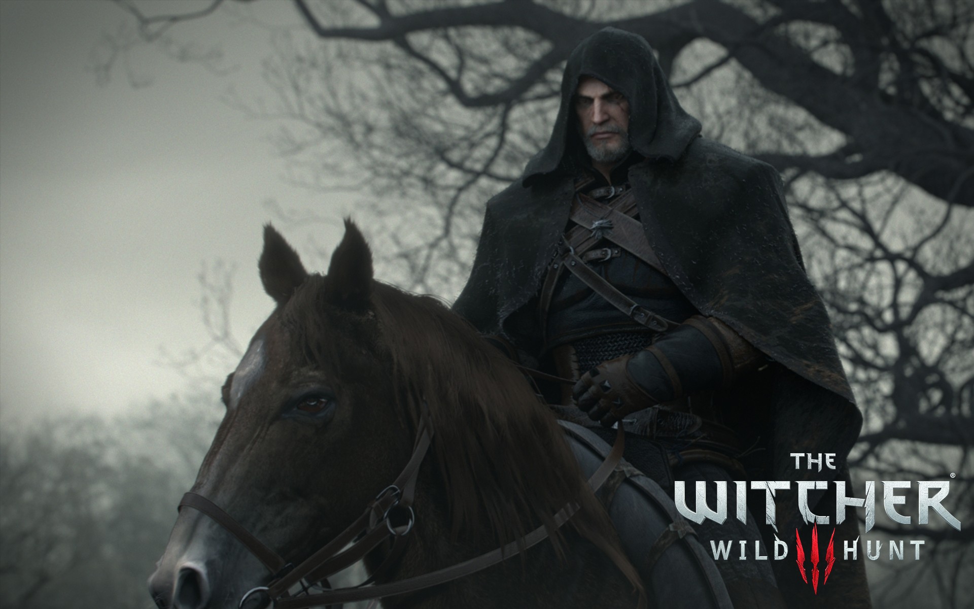 The Witcher 3: Wild Hunt Geralt on Horseback HD Wallpaper