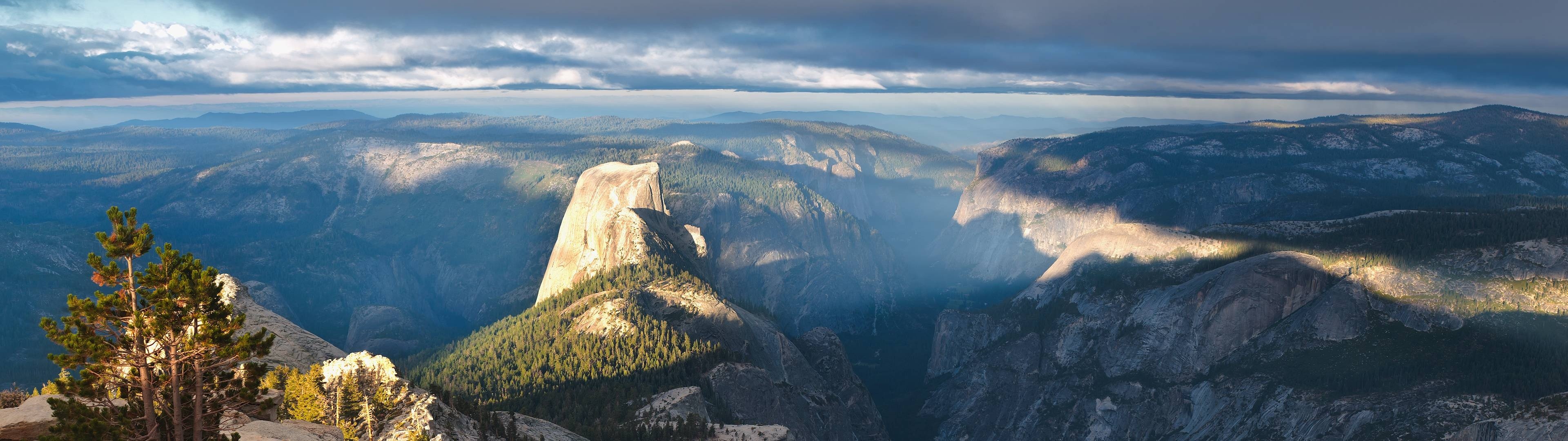 Half Dome in Yosemite National Park at sunset HD Wallpaper