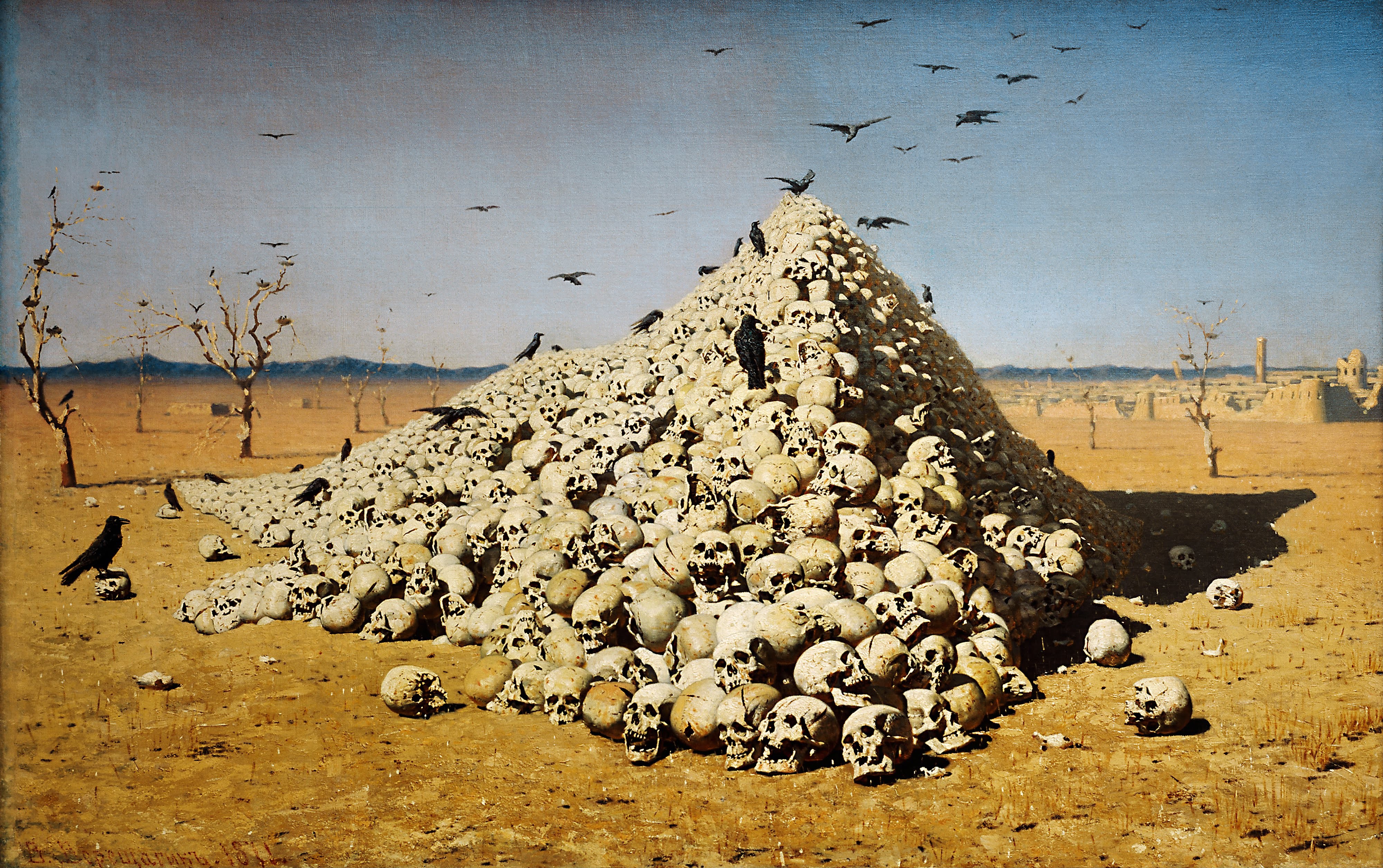 The Apotheosis of War by Vasily Vereshchagin HD Wallpaper