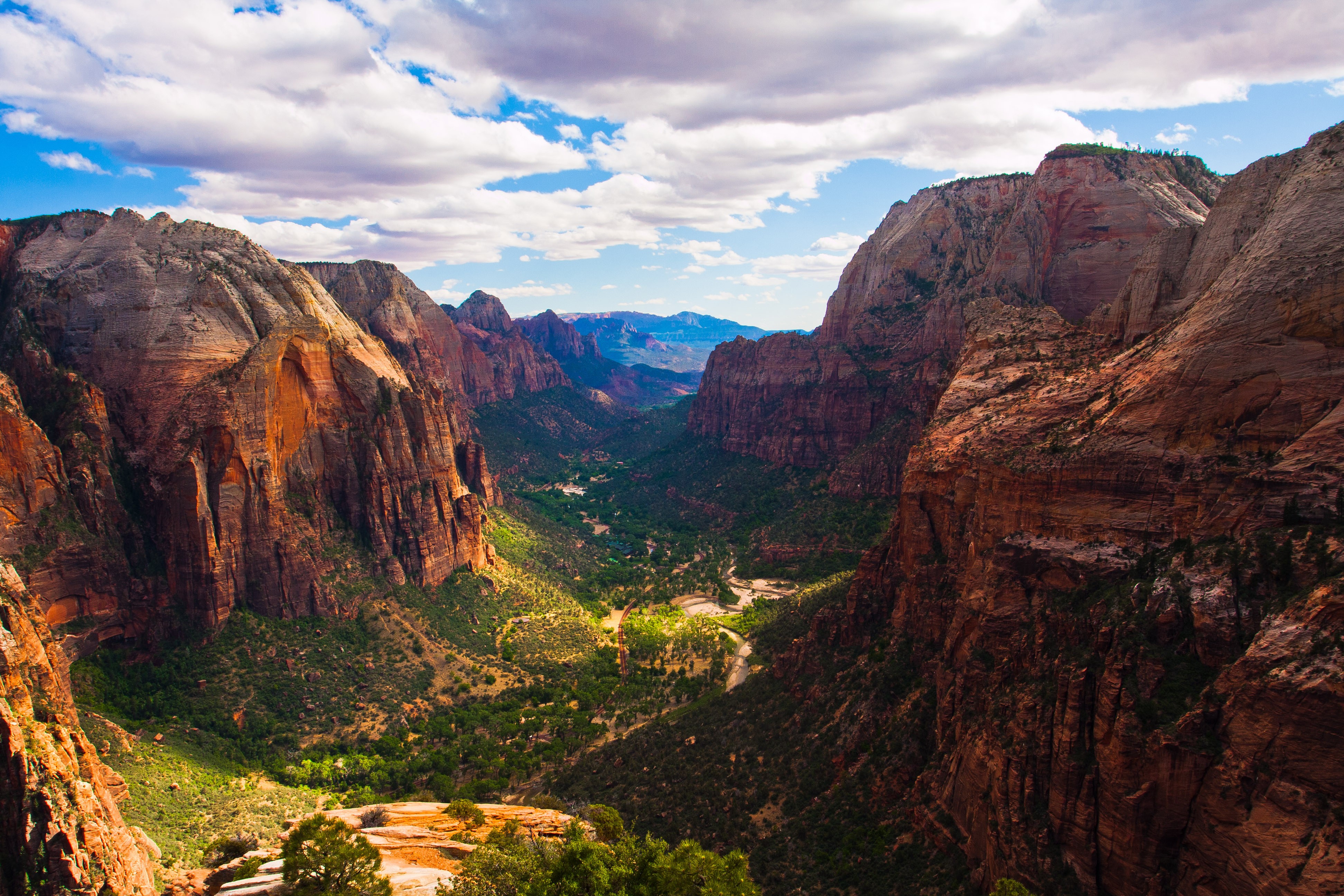 Zion National Park Canyon Landscape HD Wallpaper