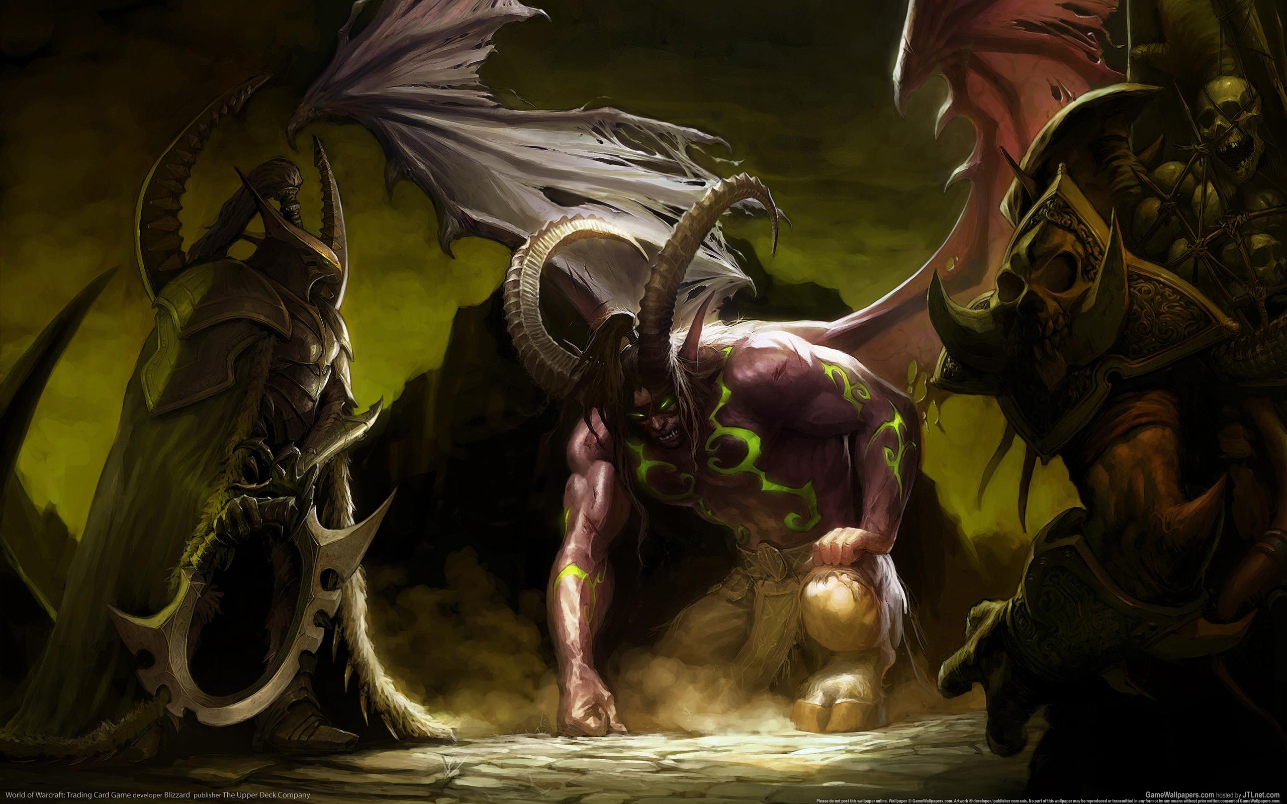 Illidan Stormrage and demons in World of Warcraft HD Wallpaper