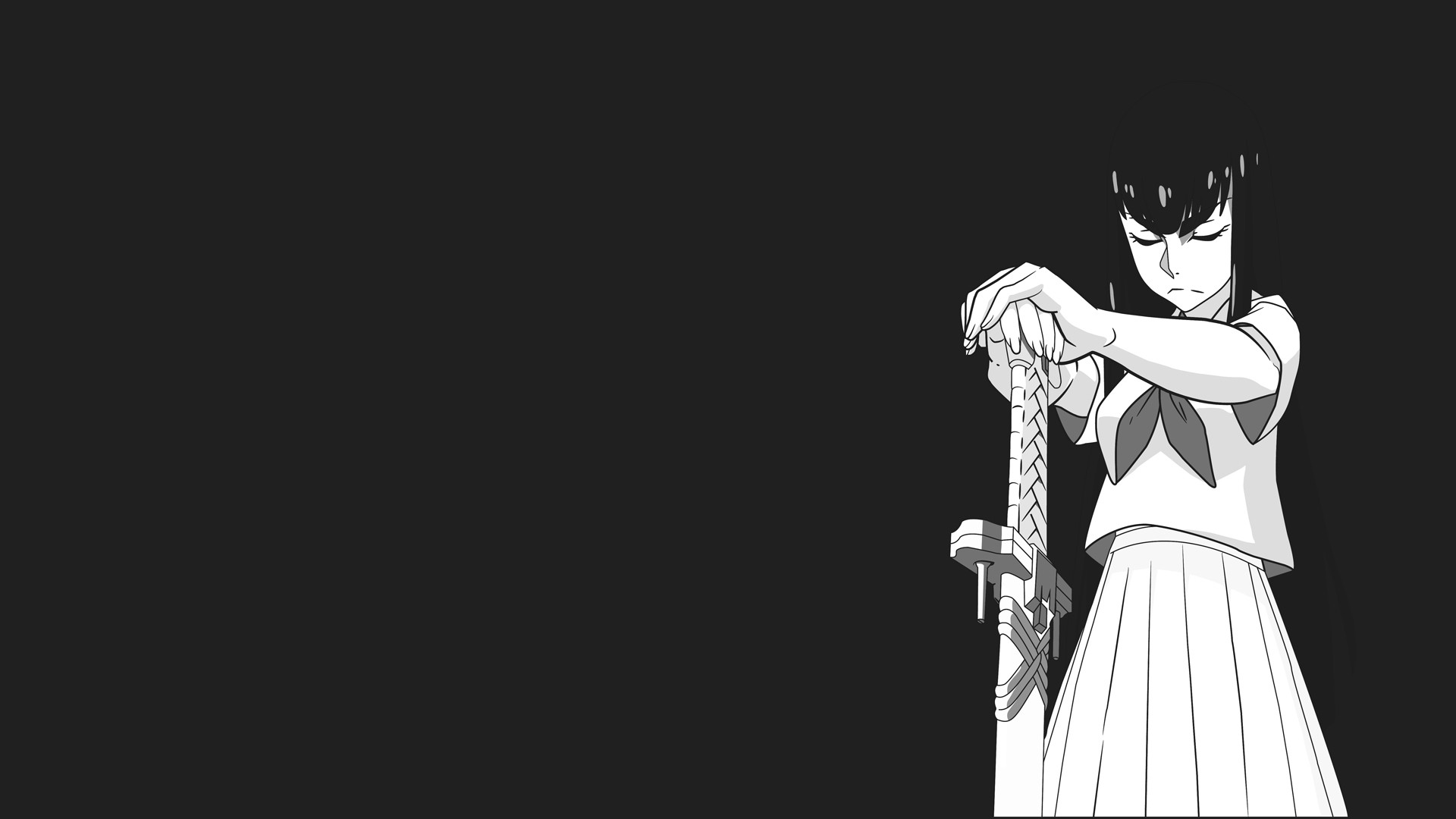 Kill la Kill: Kiryuin Satsuki with Sword HD Wallpaper