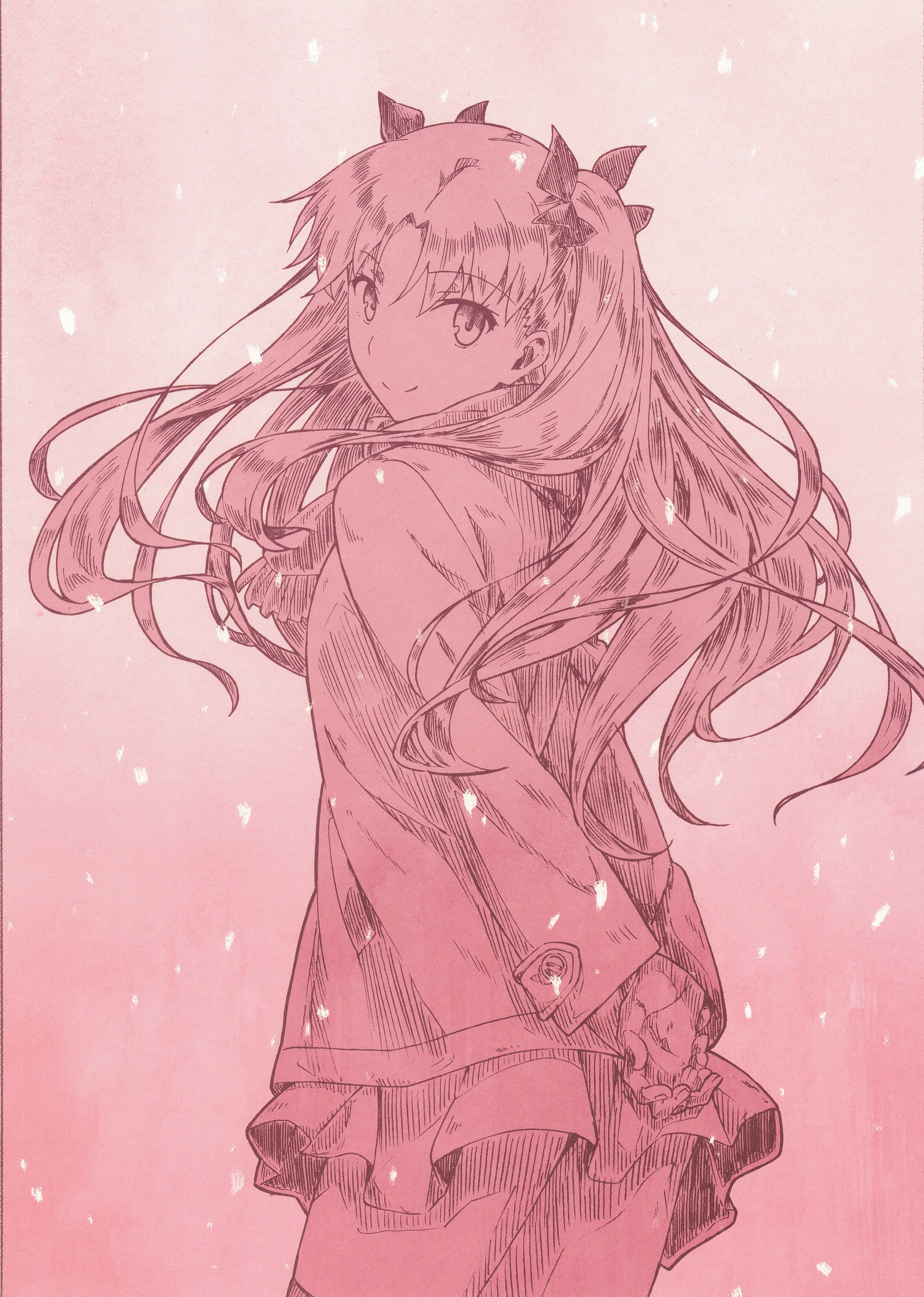 Tohsaka Rin from Fate Series HD Wallpaper