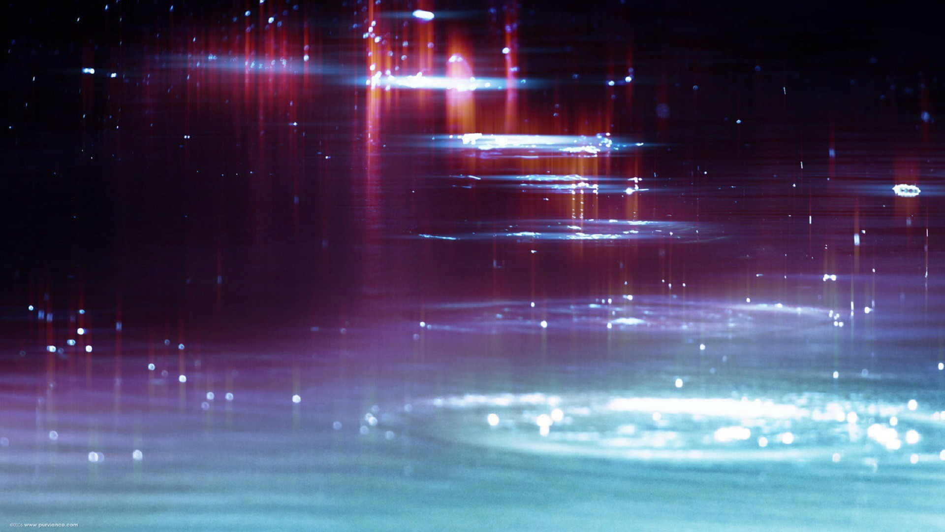 Abstract light reflections on water surface HD Wallpaper