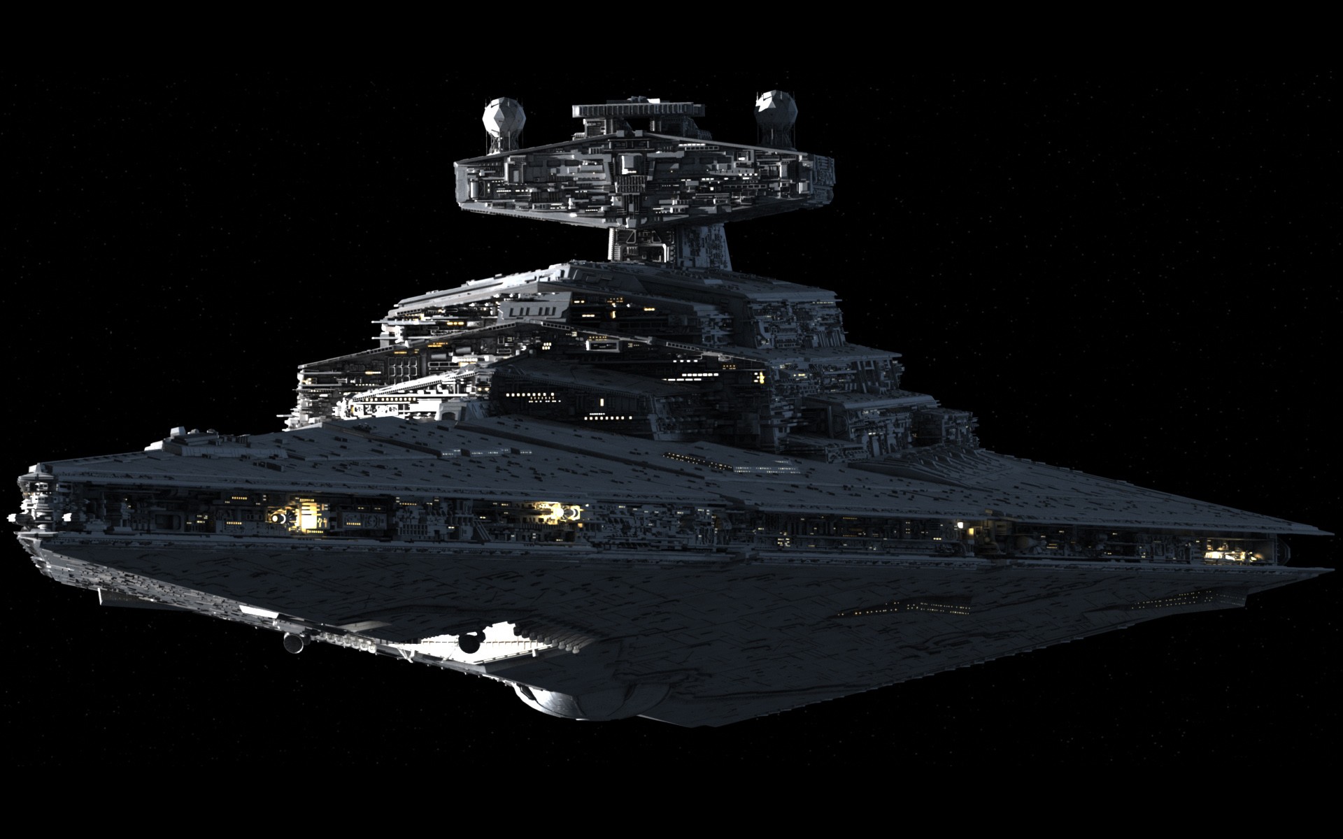 Star Destroyer spaceship from Star Wars HD Wallpaper